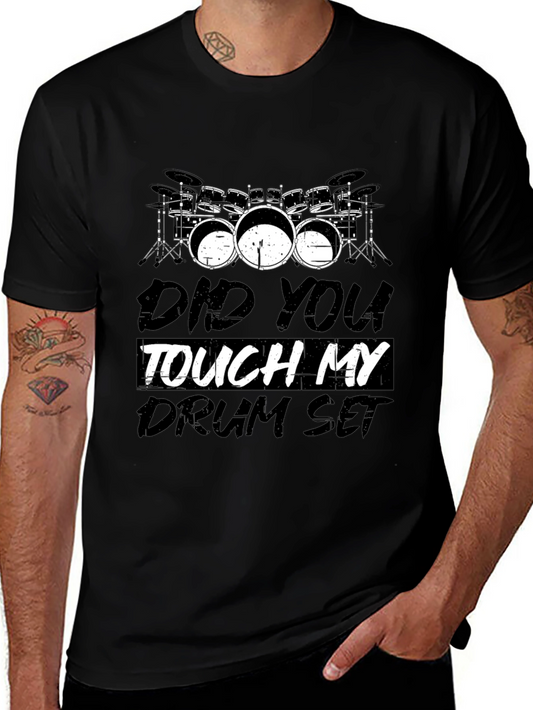 Camiseta Negra Drum Set: Para Amantes de la Batería