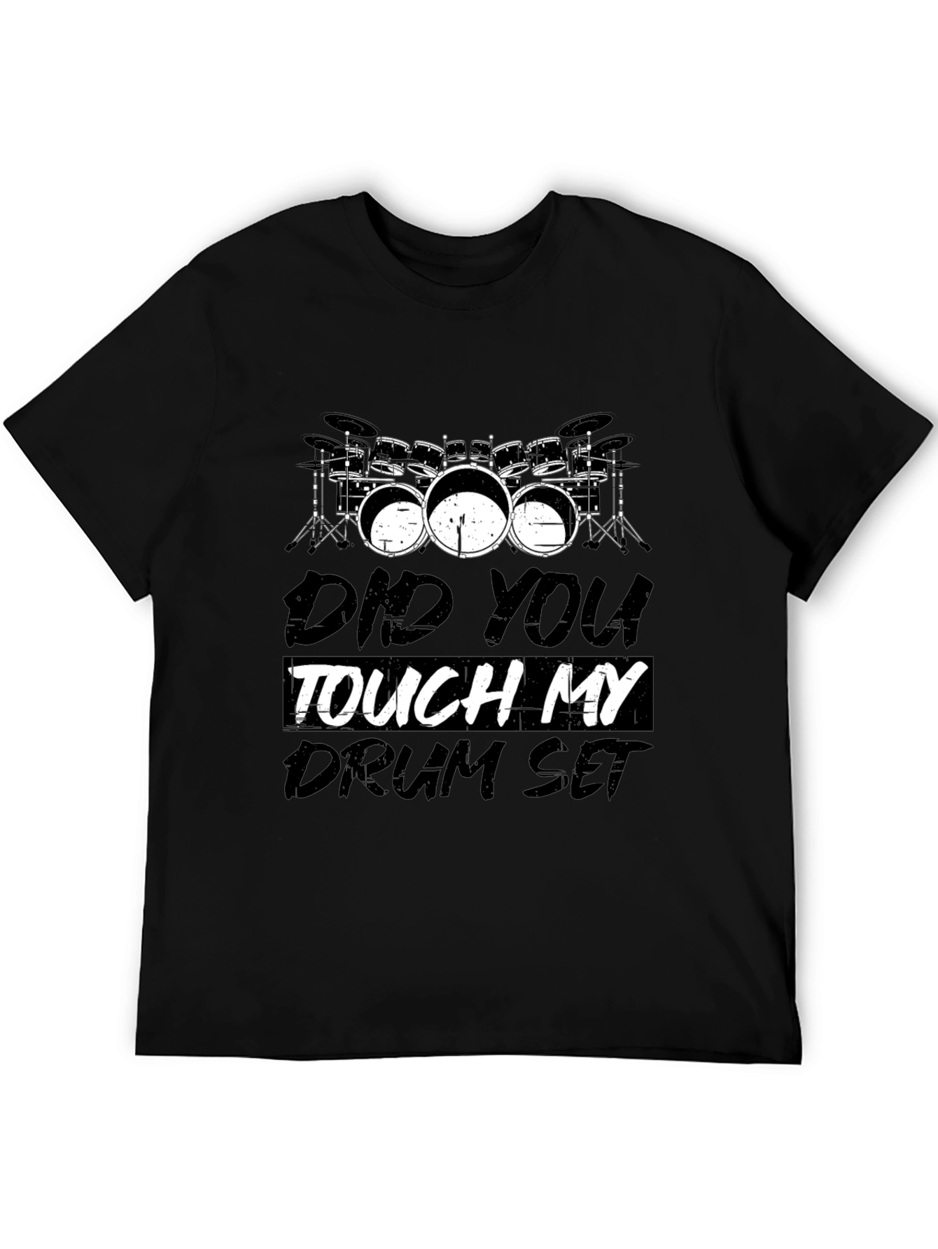 Camiseta Negra Drum Set: Para Amantes de la Batería