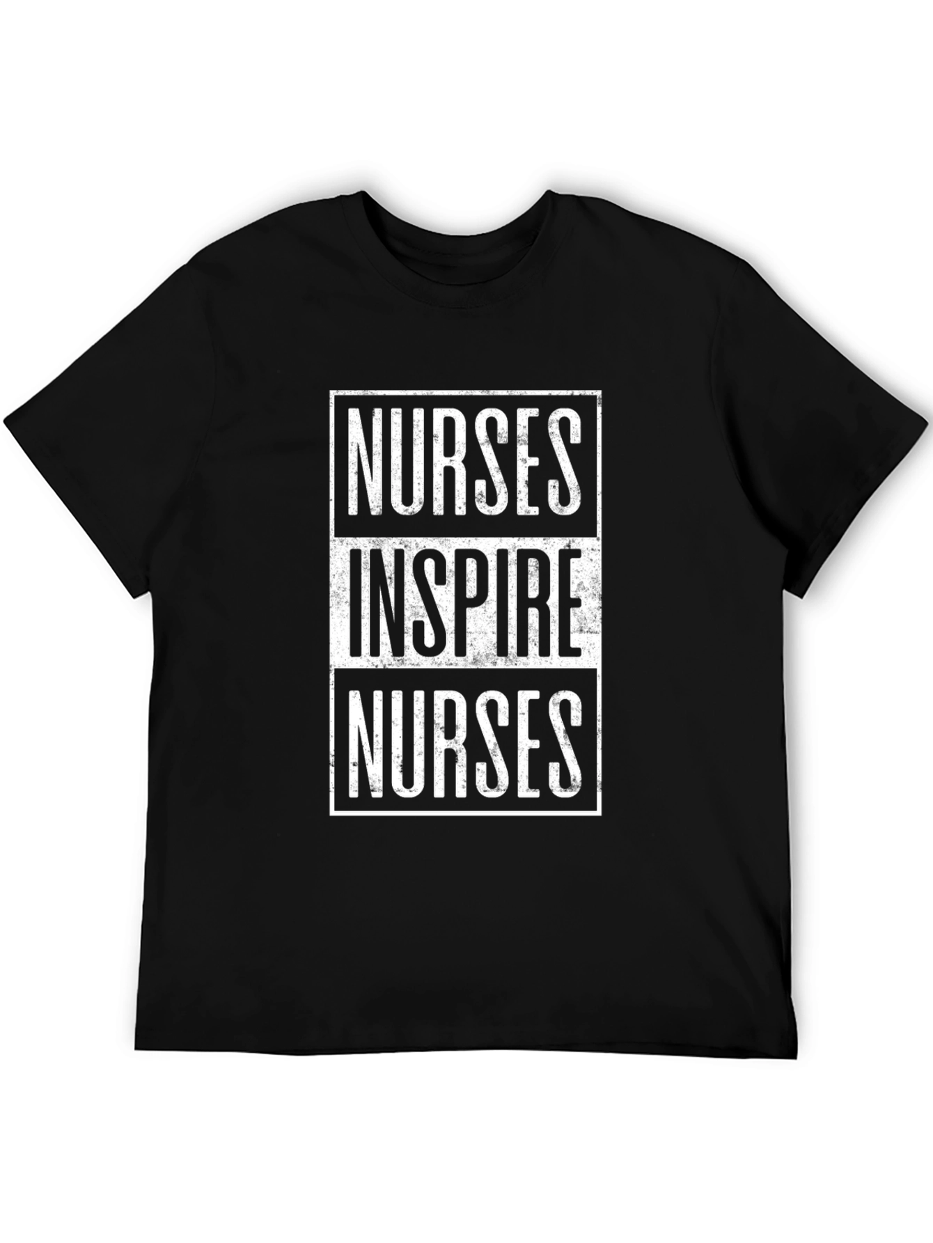 Camiseta Negra: Nurses Inspire Nurses