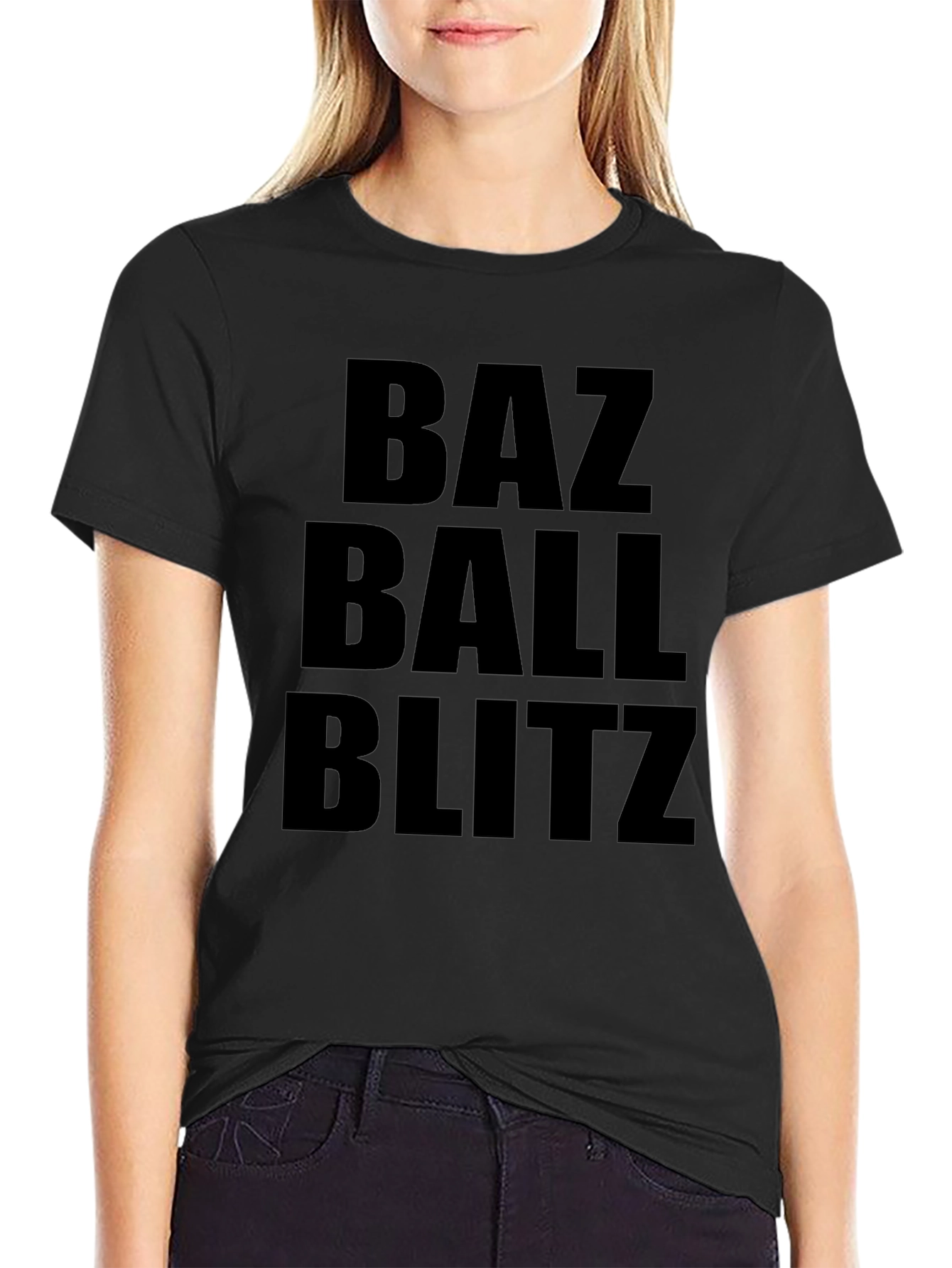 Camiseta Negra Baz Ball Blitz para Hombre