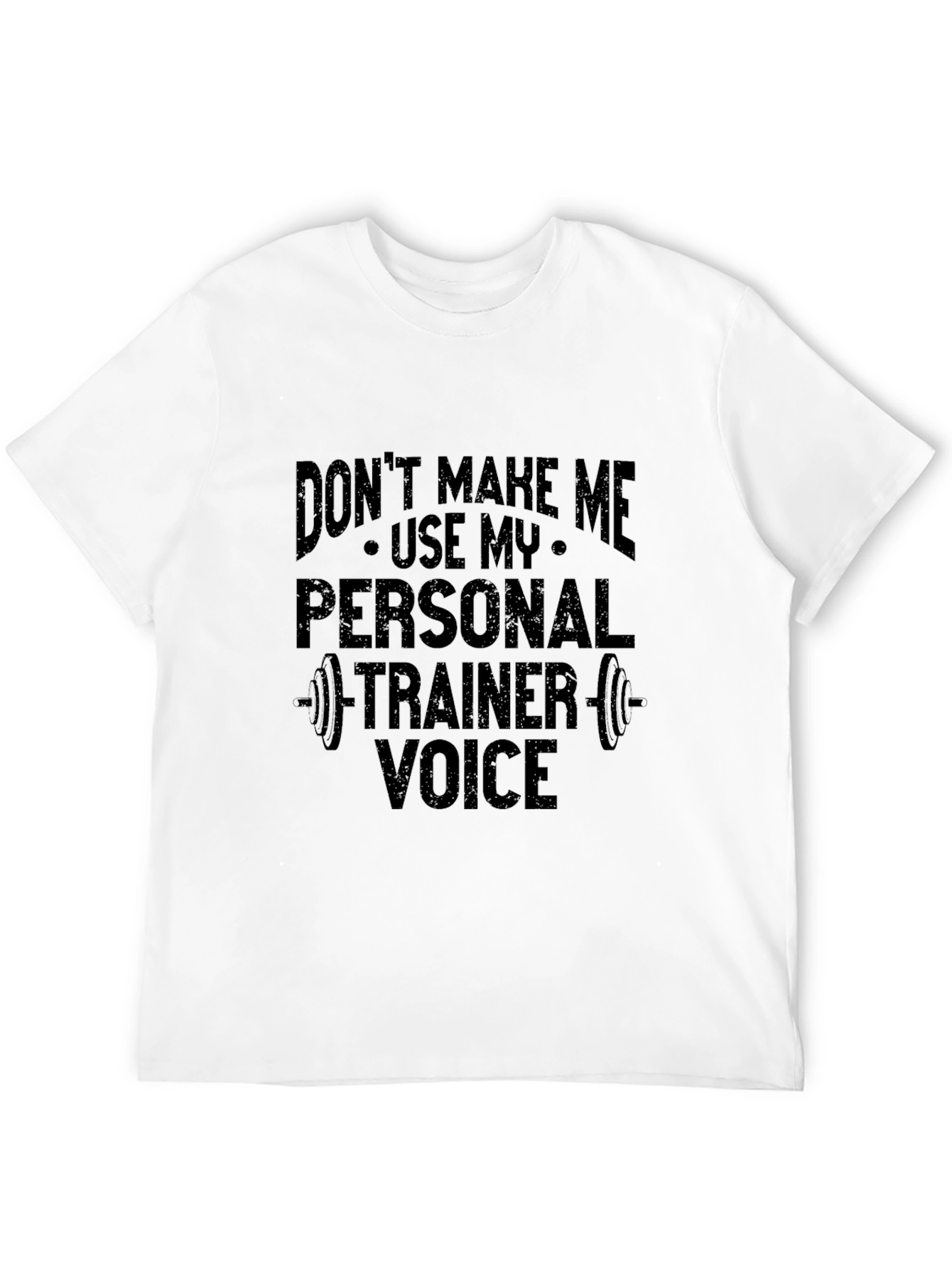 Camiseta Negra Divertida para Entrenador Personal