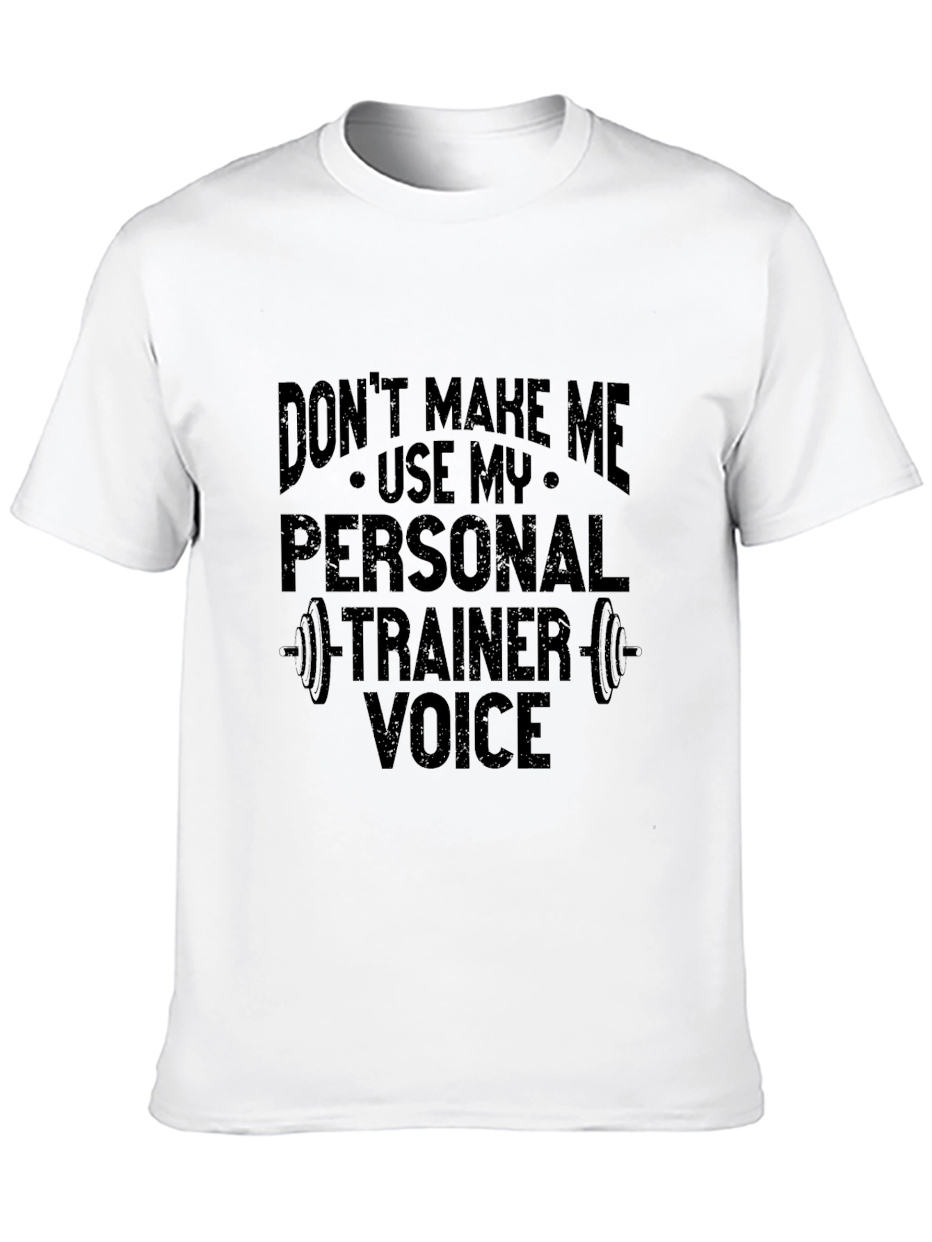 Camiseta Negra Divertida para Entrenador Personal