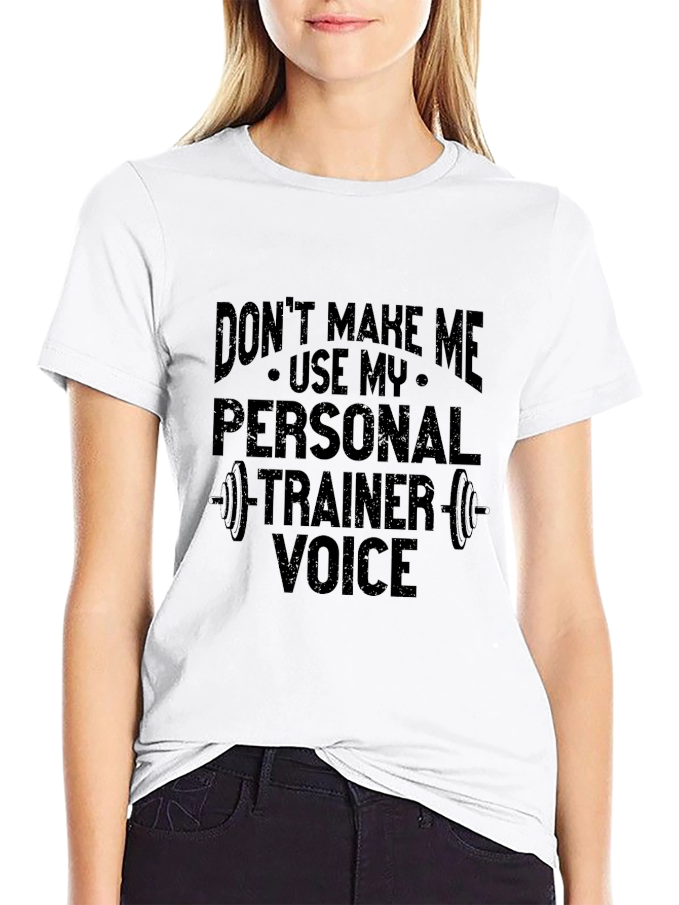 Camiseta Negra Divertida para Entrenador Personal