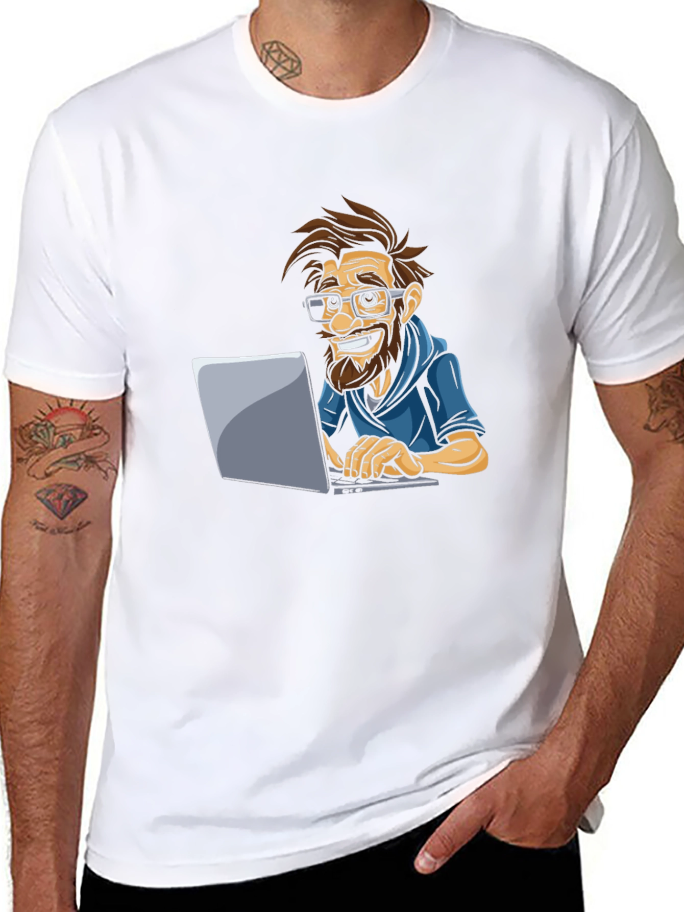 Camiseta Negra Hombre: Diseño Original Programador