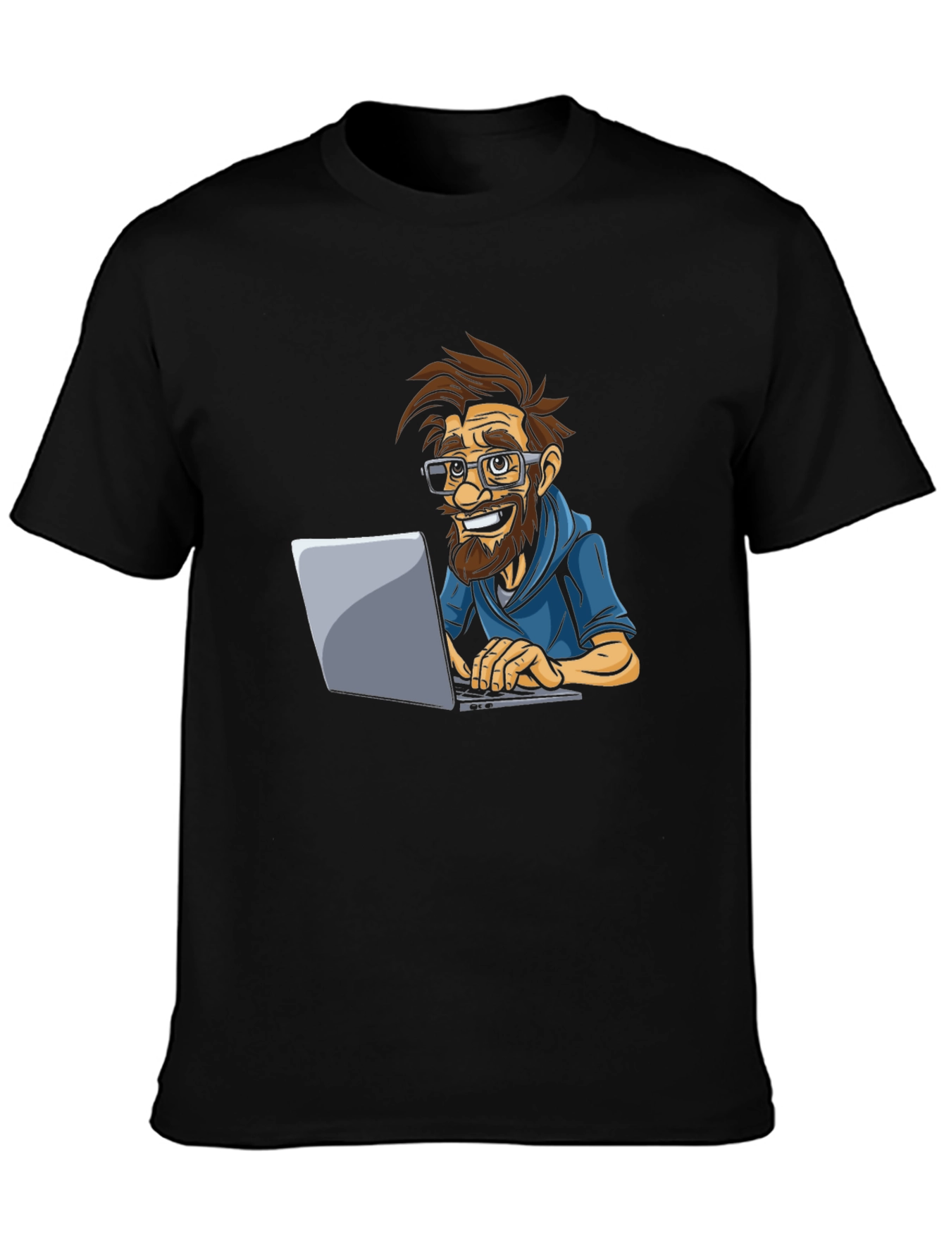 Camiseta Negra Hombre: Diseño Original Programador