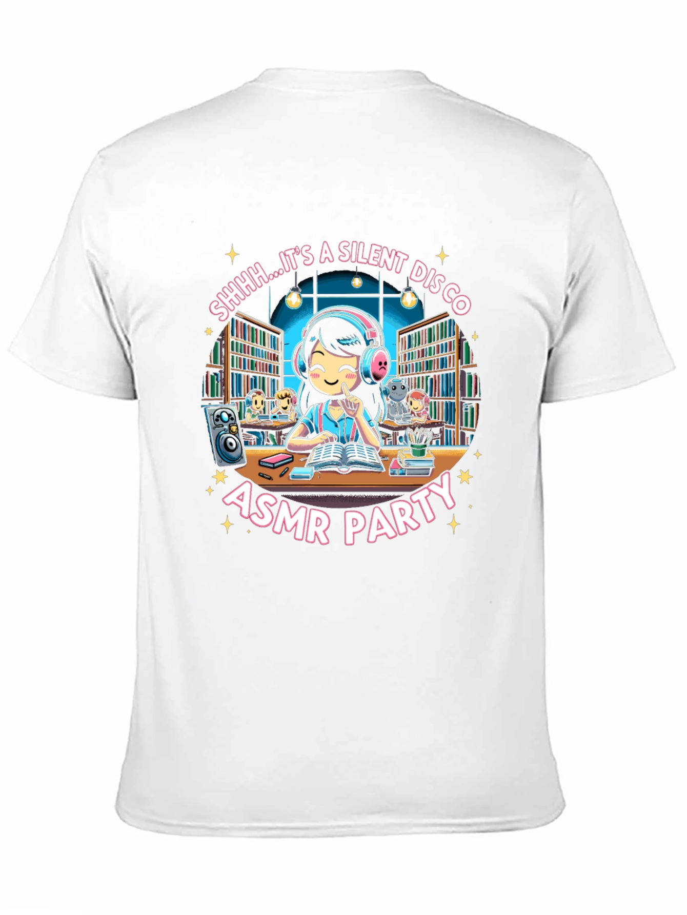 Camiseta Negra ASMR Party Silent Disco