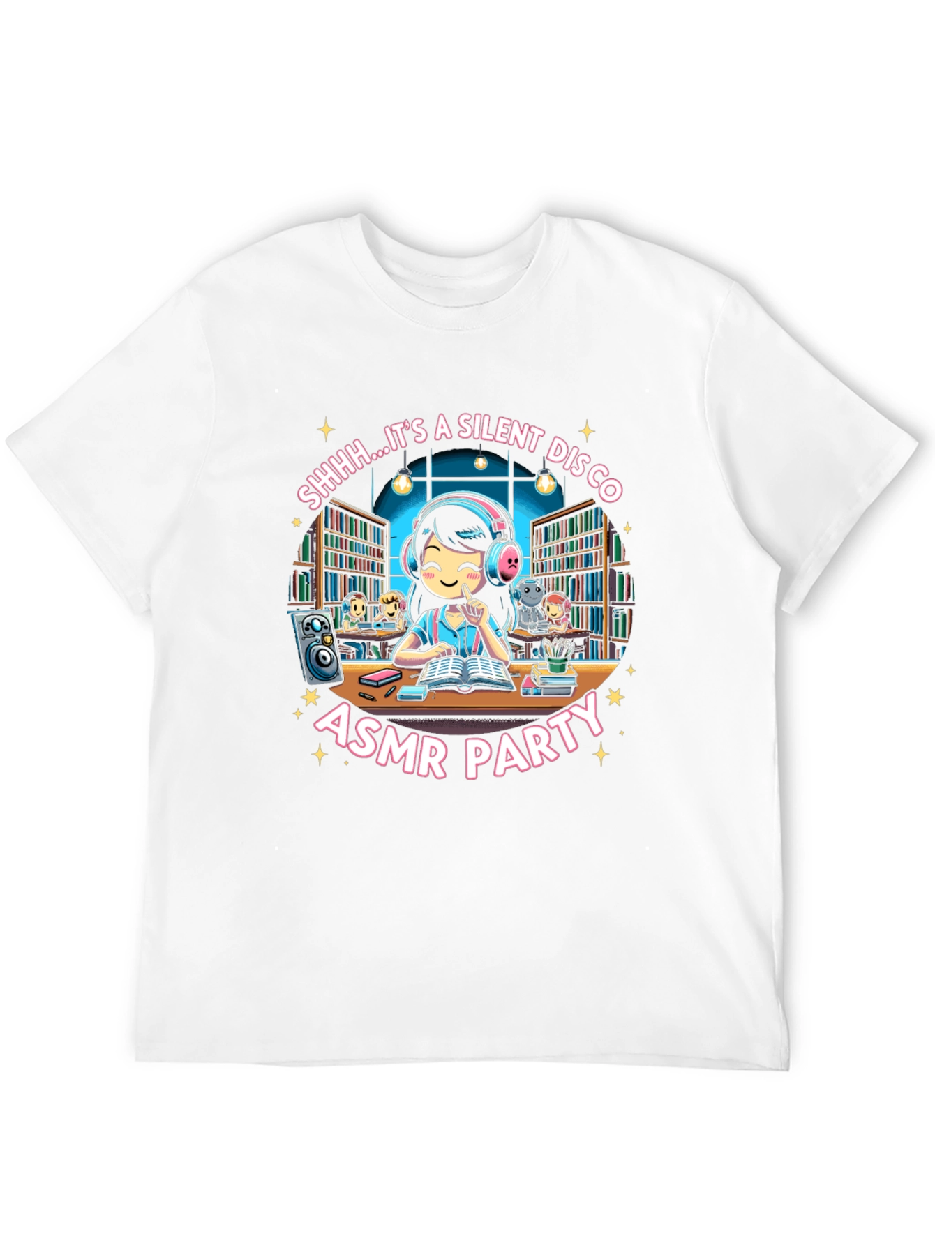 Camiseta Negra ASMR Party Silent Disco