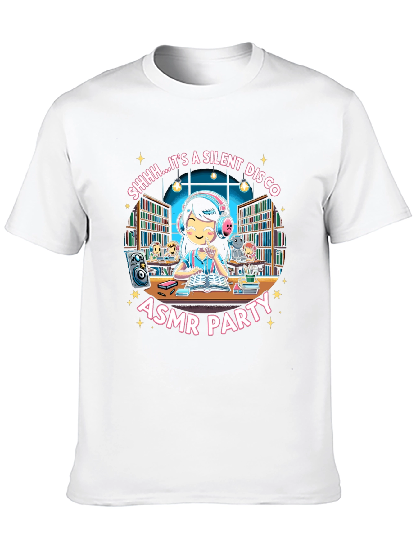Camiseta Negra ASMR Party Silent Disco