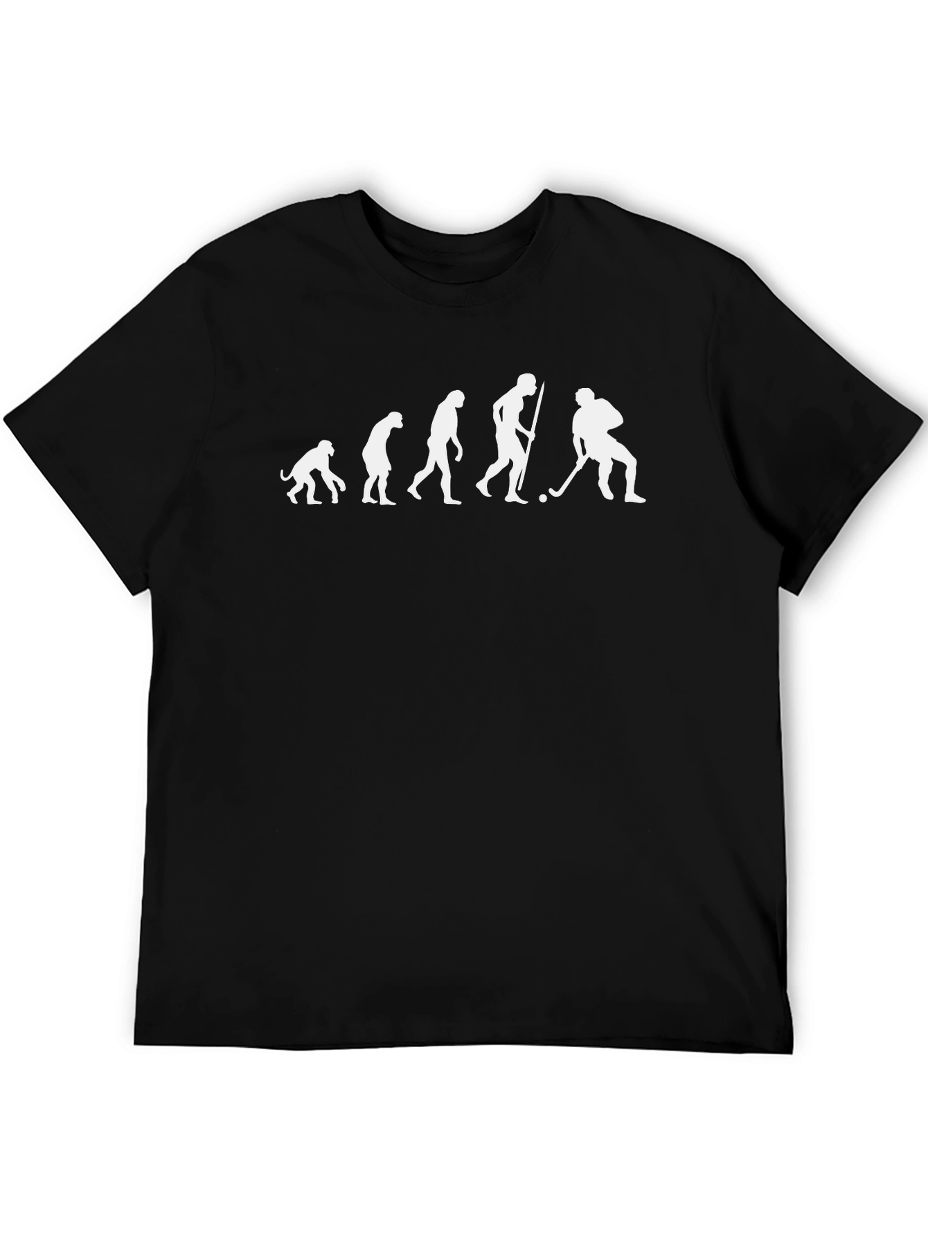 Camiseta Negra Evolución del Hockey
