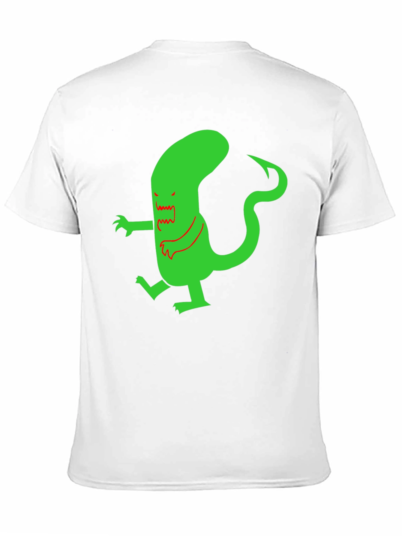 Camiseta Negra con Diseño Alienígena Divertido