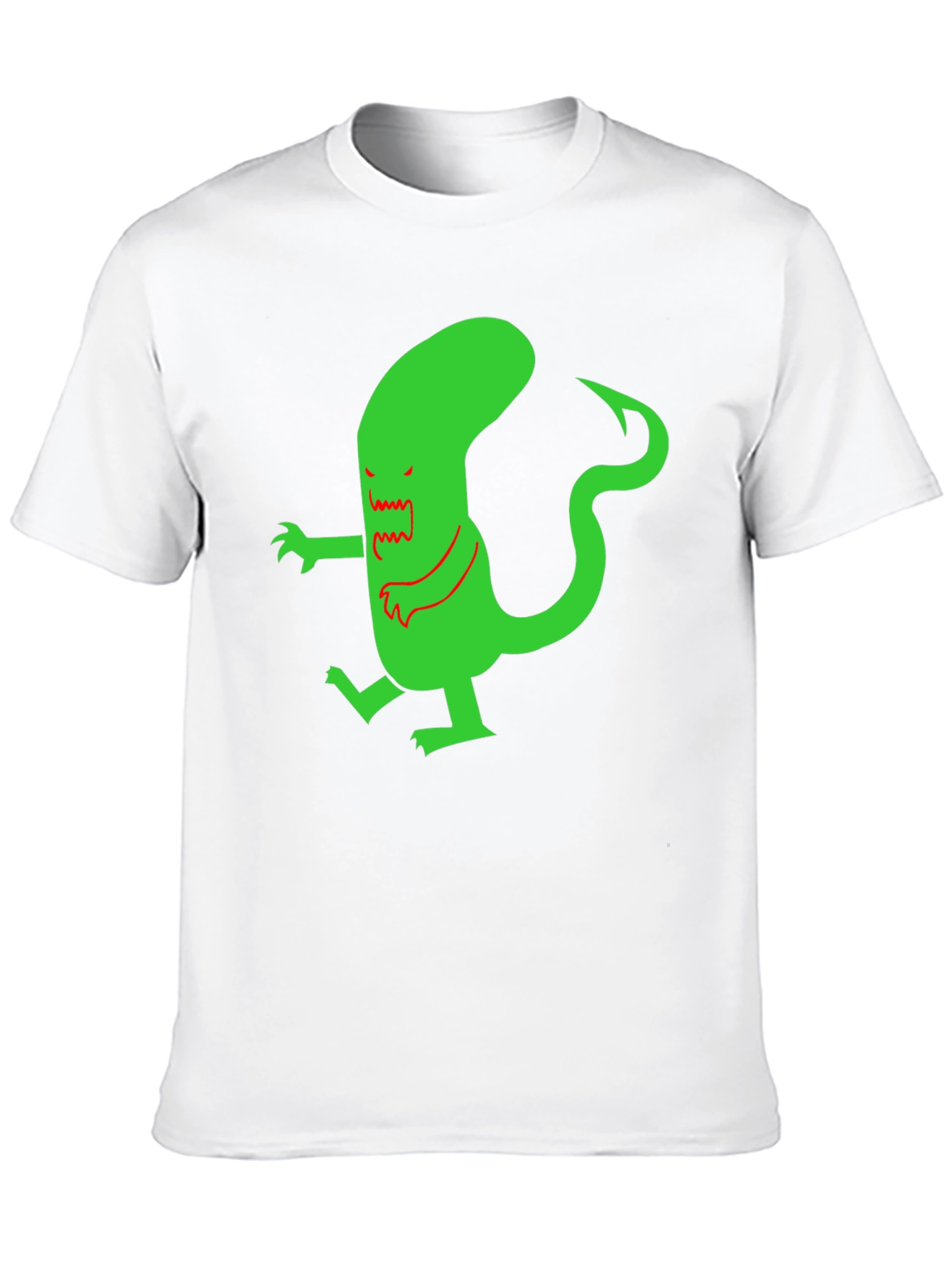 Camiseta Negra con Diseño Alienígena Divertido