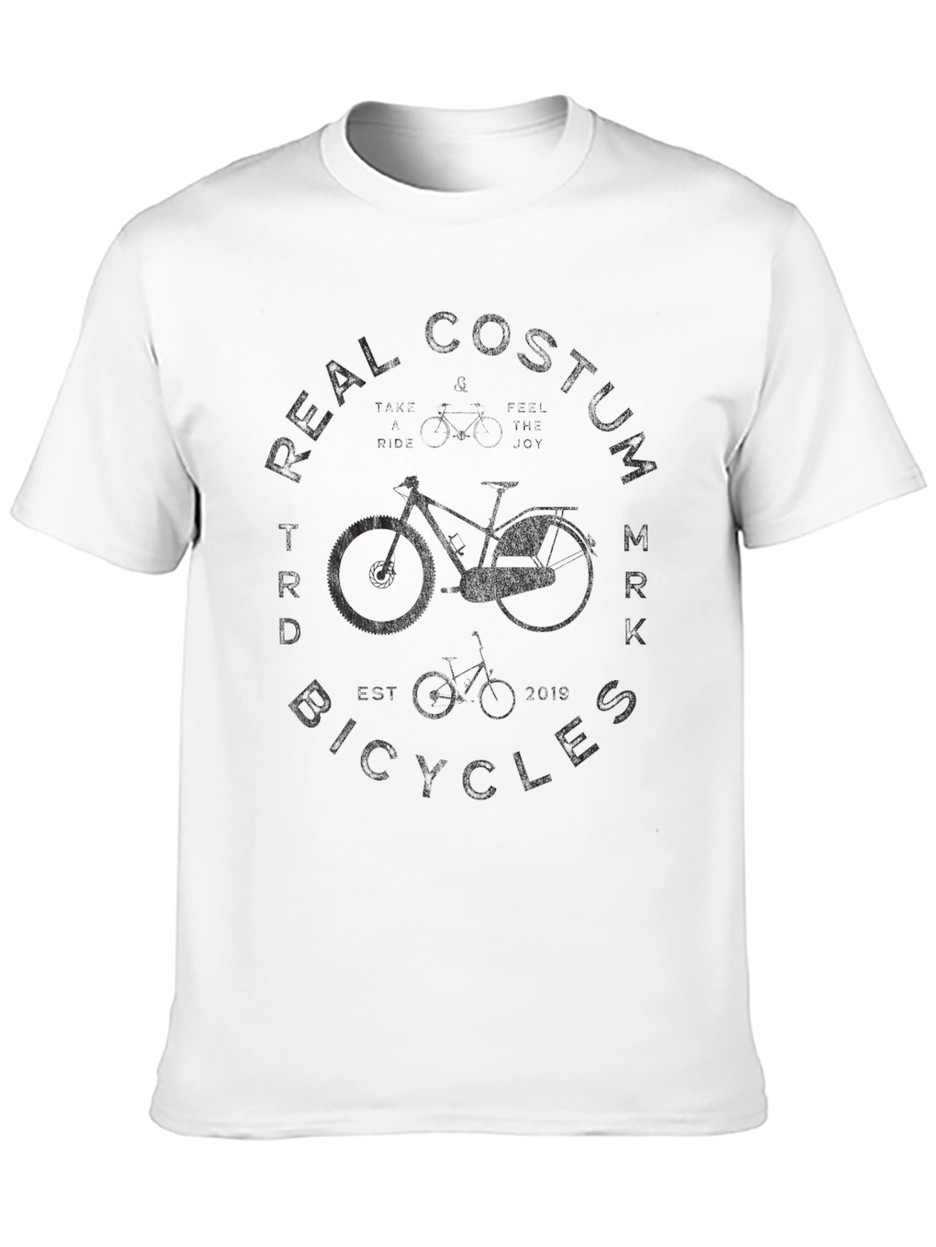 Camiseta Negra Diseño Bicicleta
