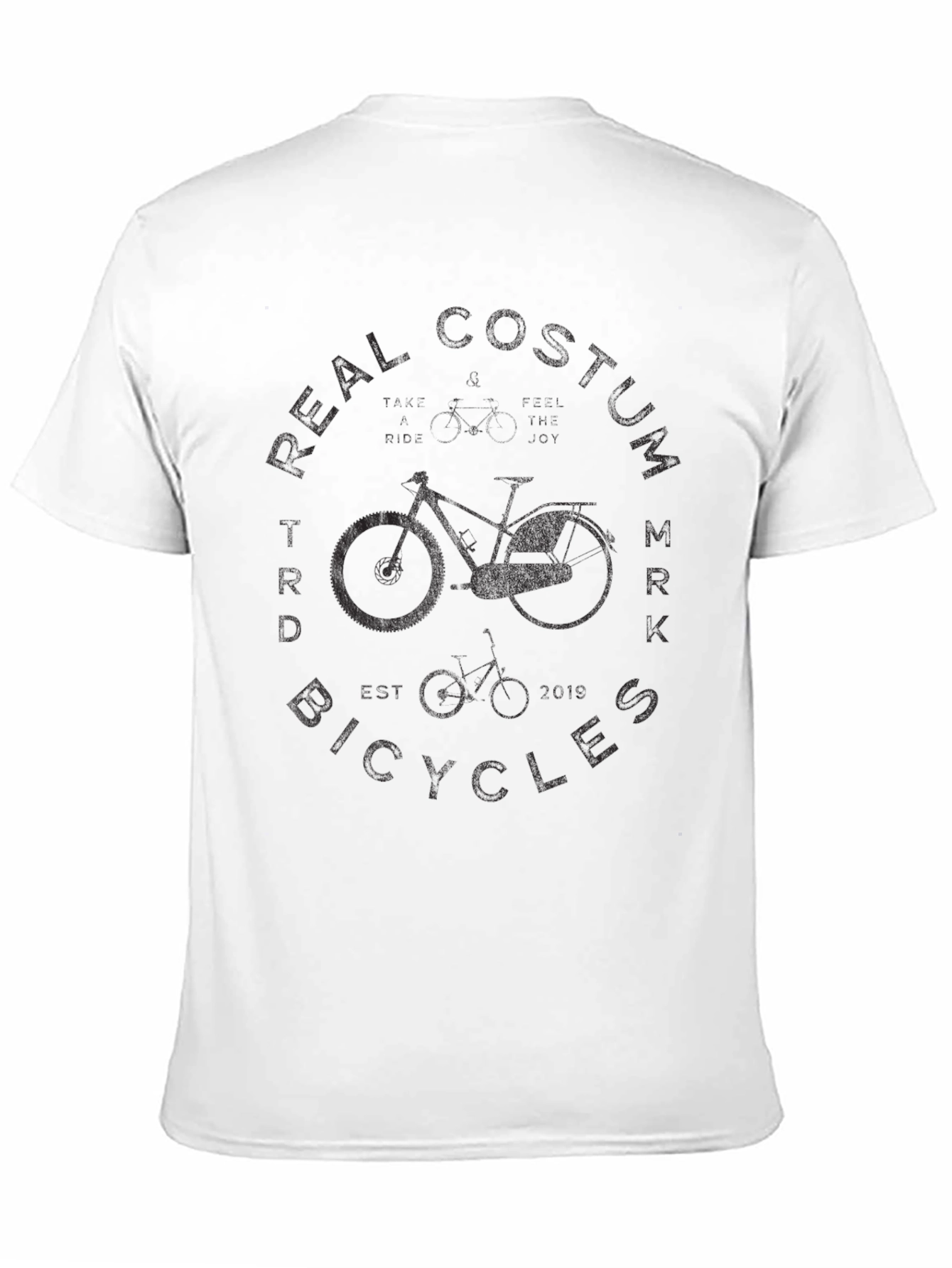 Camiseta Negra Diseño Bicicleta