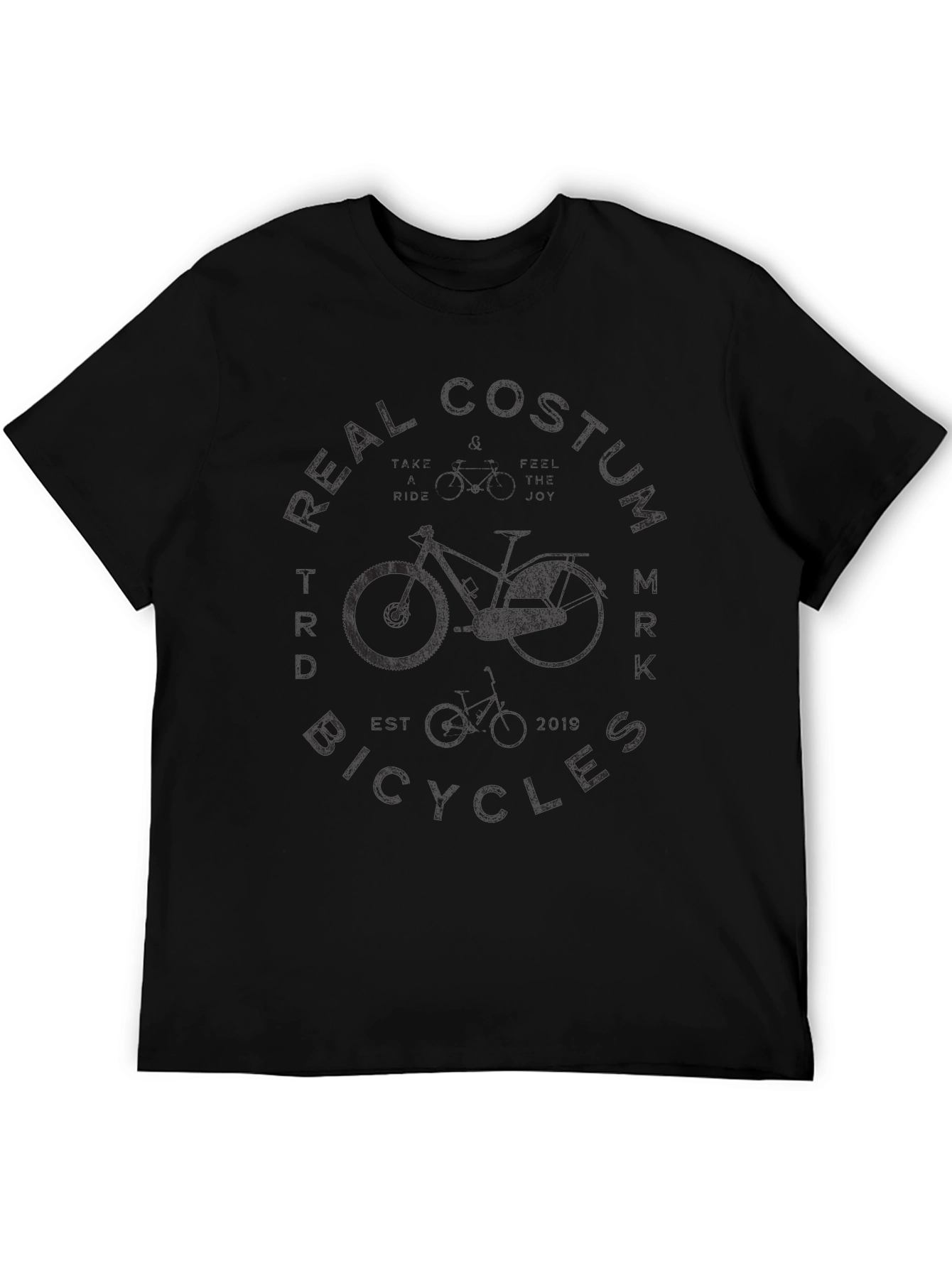 Camiseta Negra Diseño Bicicleta