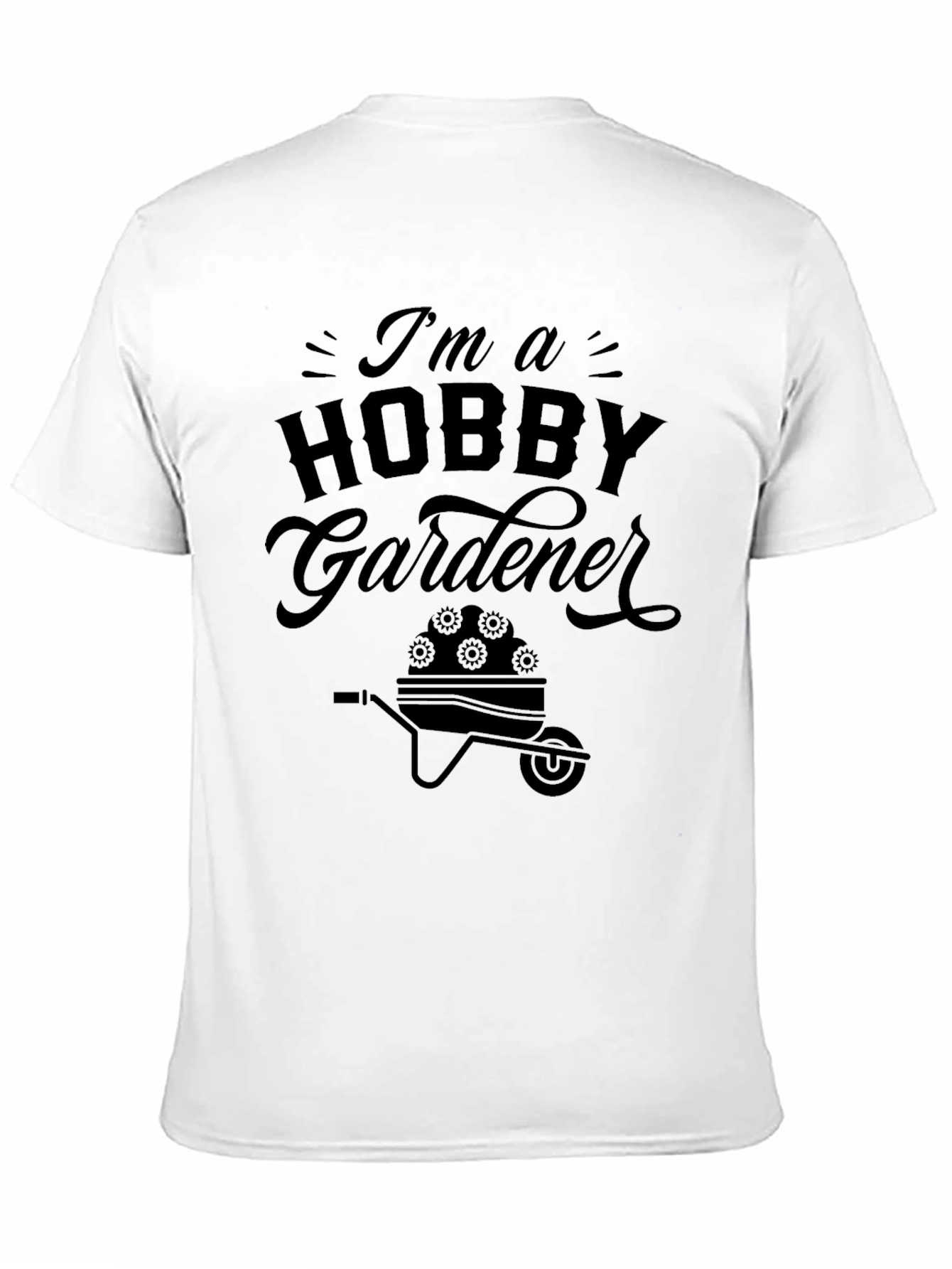 Camiseta Negra Hobby Gardener Unisex