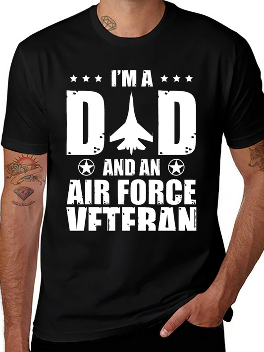 Camiseta Hombre Im A Dad And An Air Force Veteran