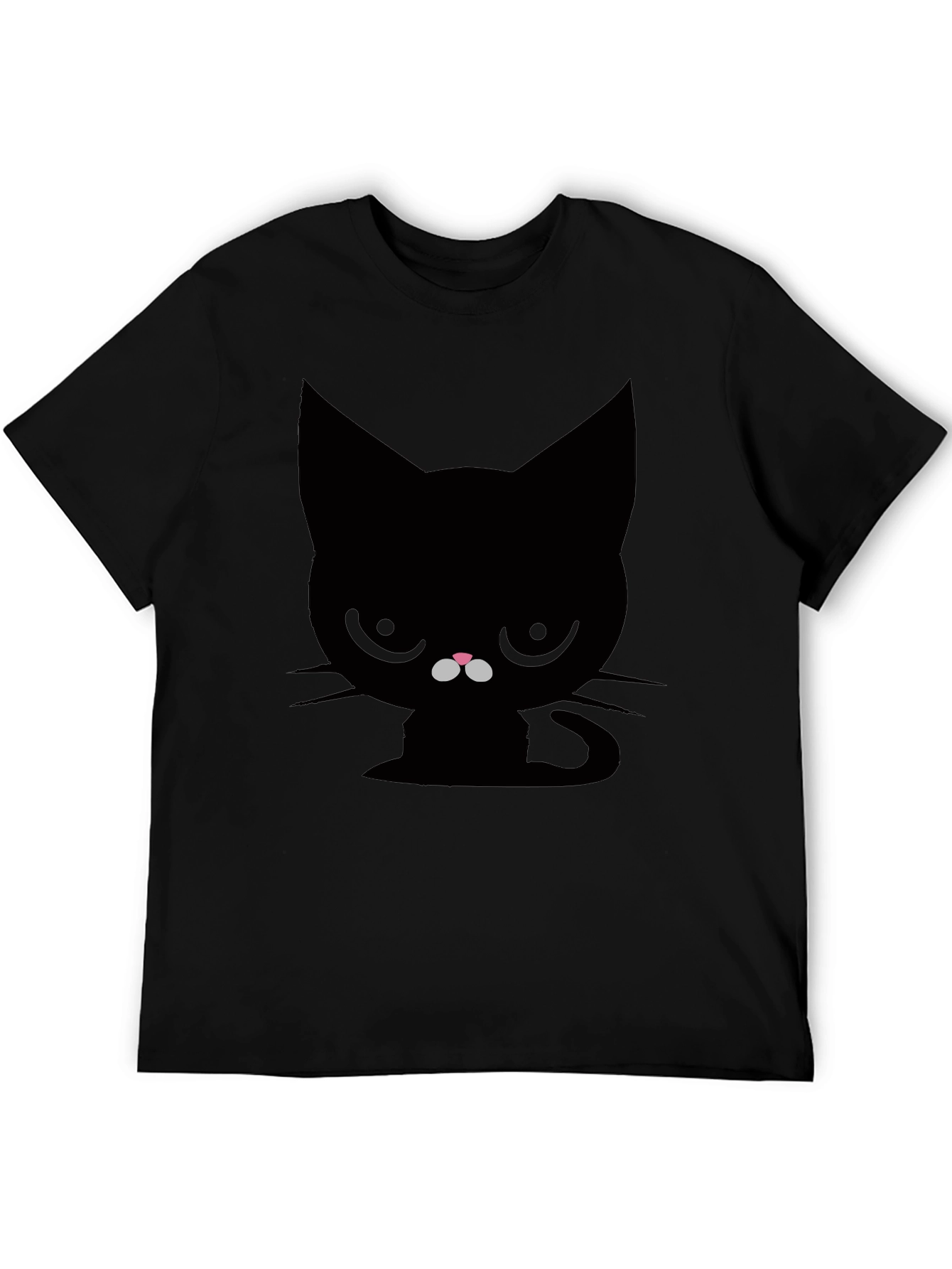 Camiseta Negra Gato Gruñón