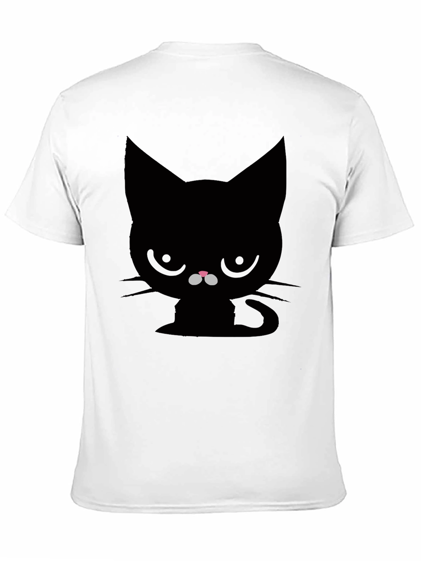 Camiseta Negra Gato Gruñón