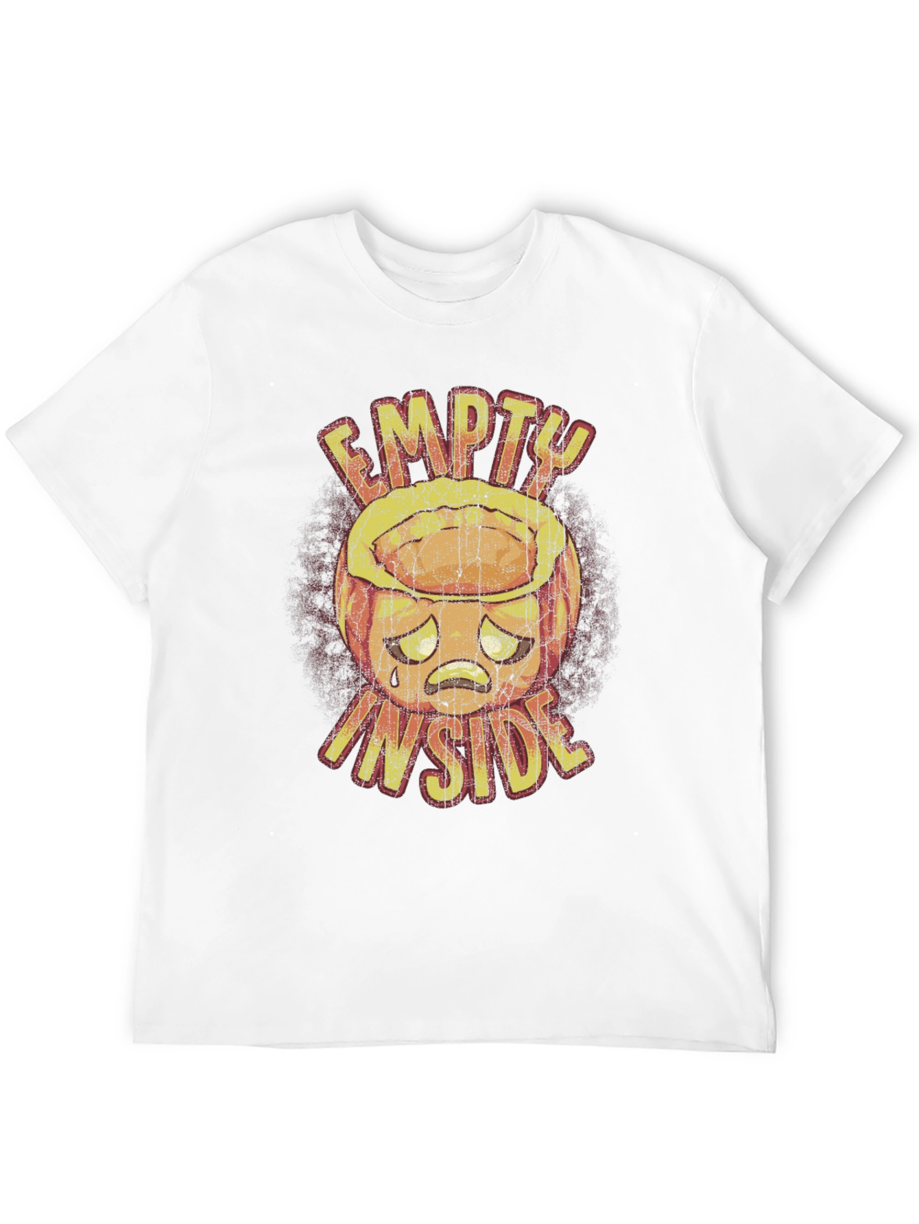 Camiseta Negra Gráfica Empty Inside