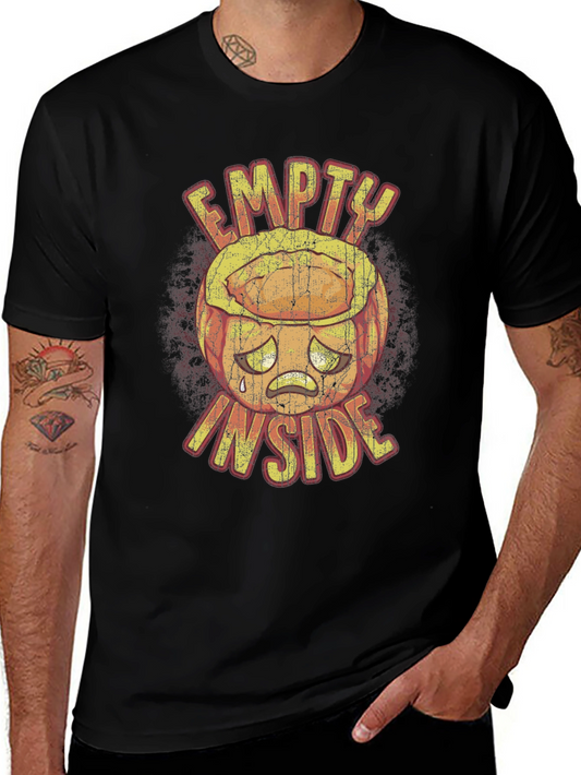 Camiseta Negra Gráfica Empty Inside