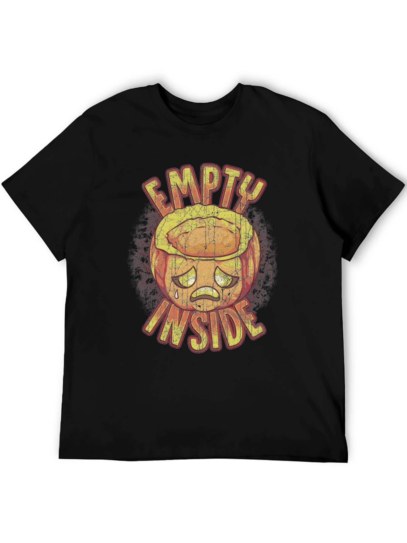 Camiseta Negra Gráfica Empty Inside
