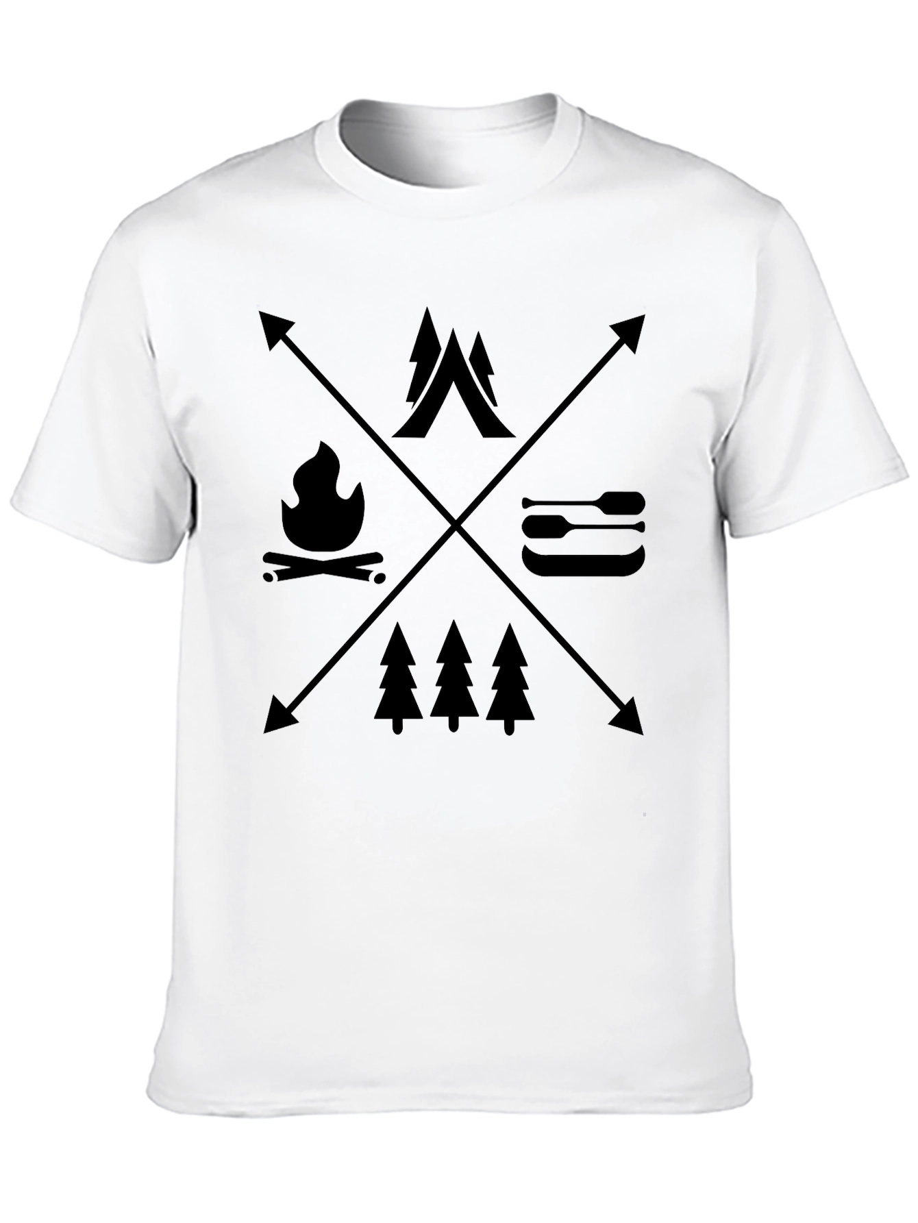 Camiseta Negra Aventura al Aire Libre
