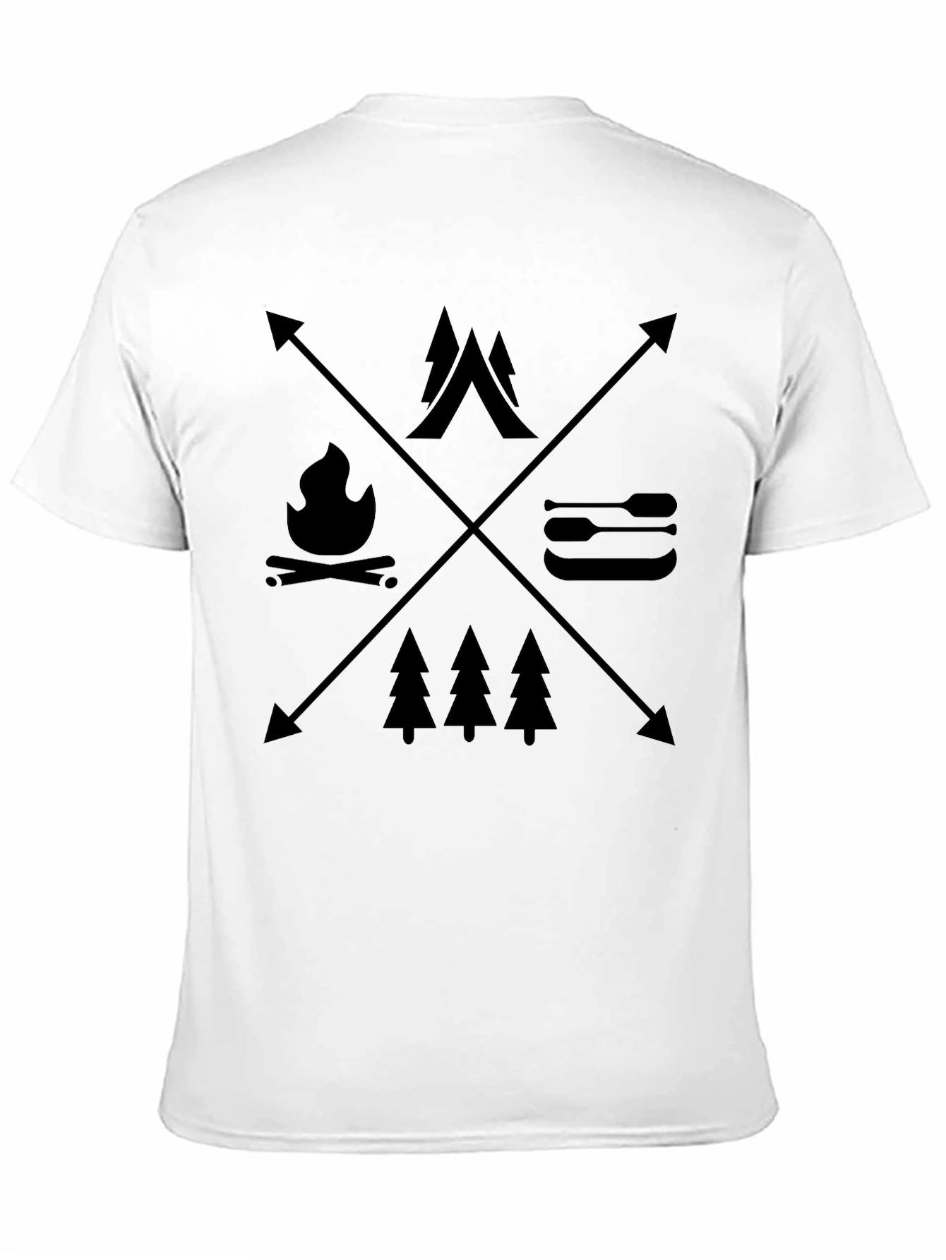 Camiseta Negra Aventura al Aire Libre