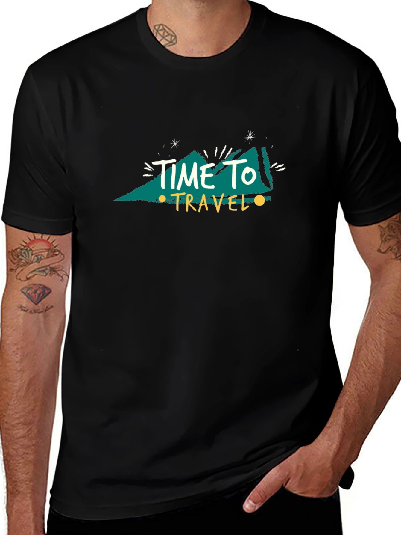 Camiseta Negra Time To Travel