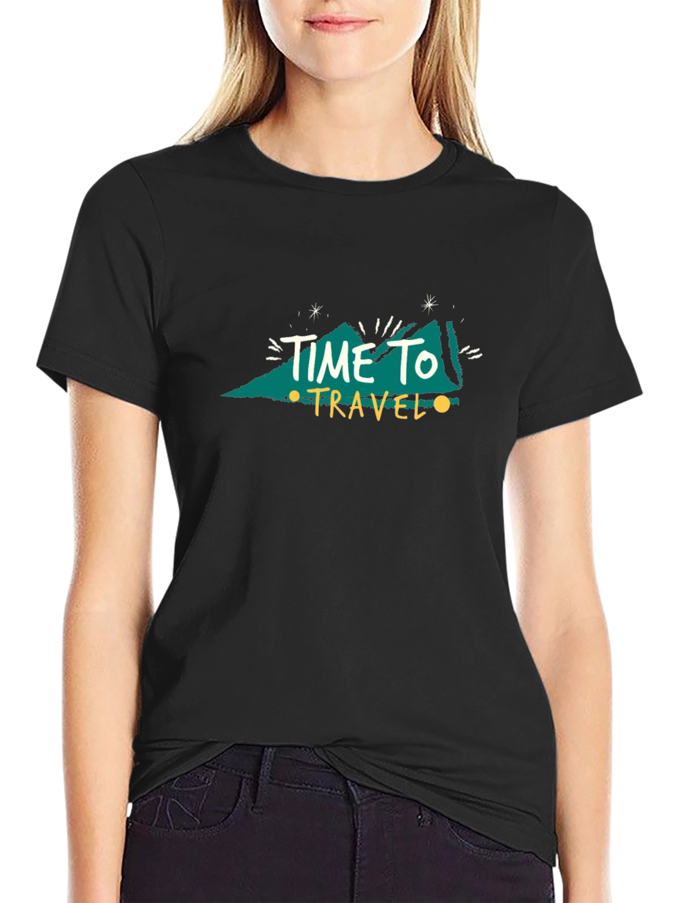 Camiseta Negra Time To Travel