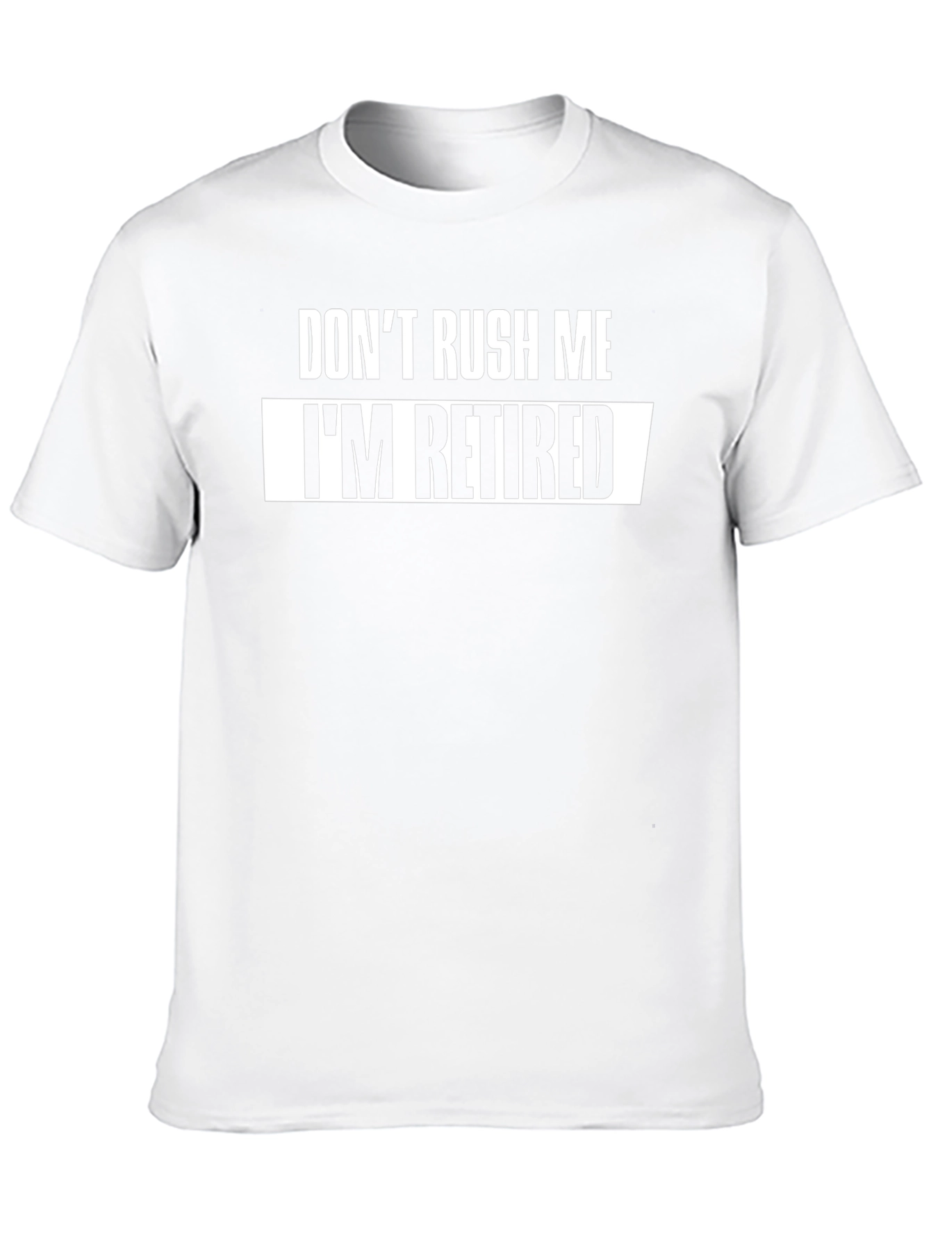 Camiseta Negra: No Me Apresures Estoy Jubilado