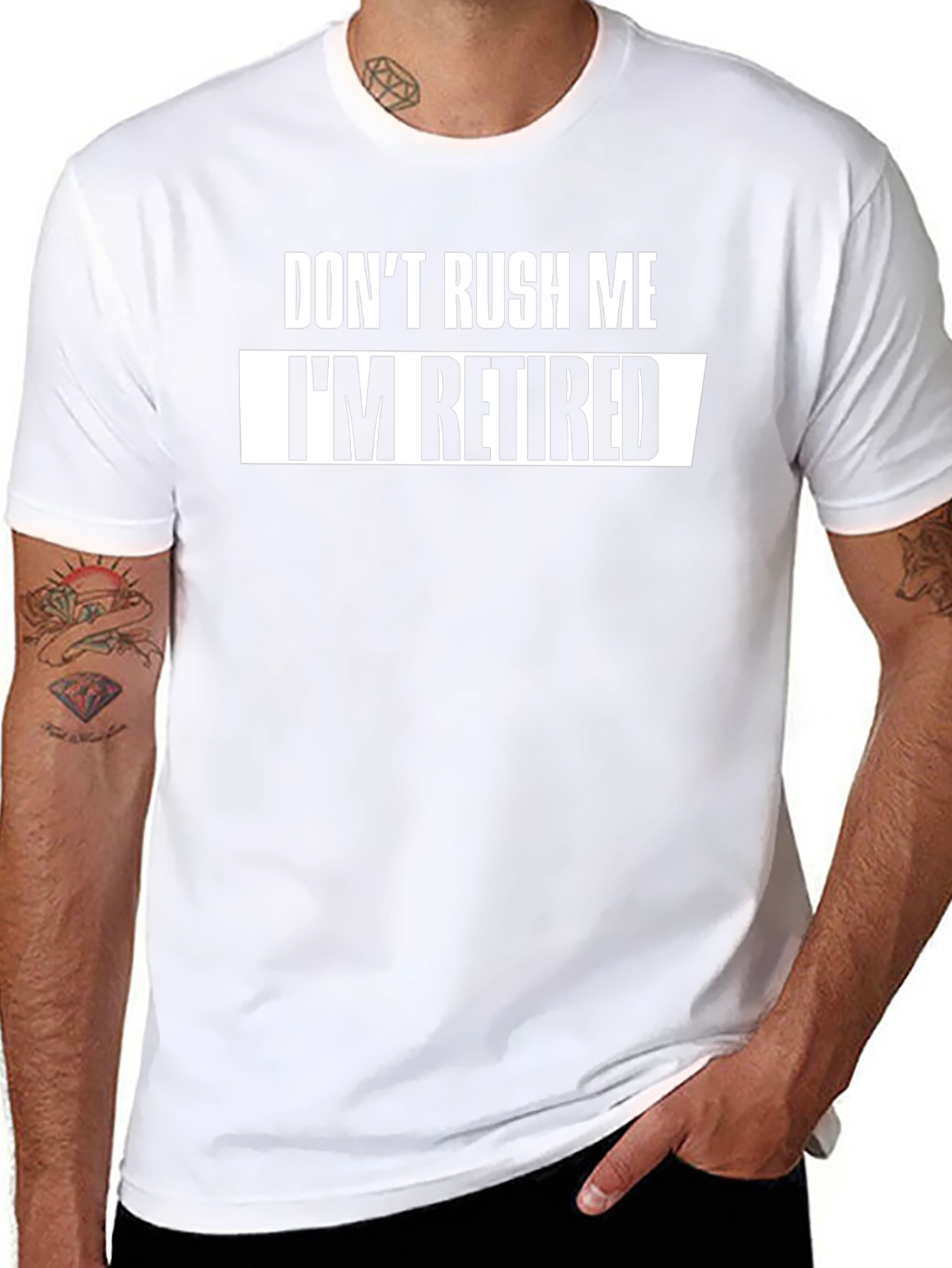 Camiseta Negra: No Me Apresures Estoy Jubilado