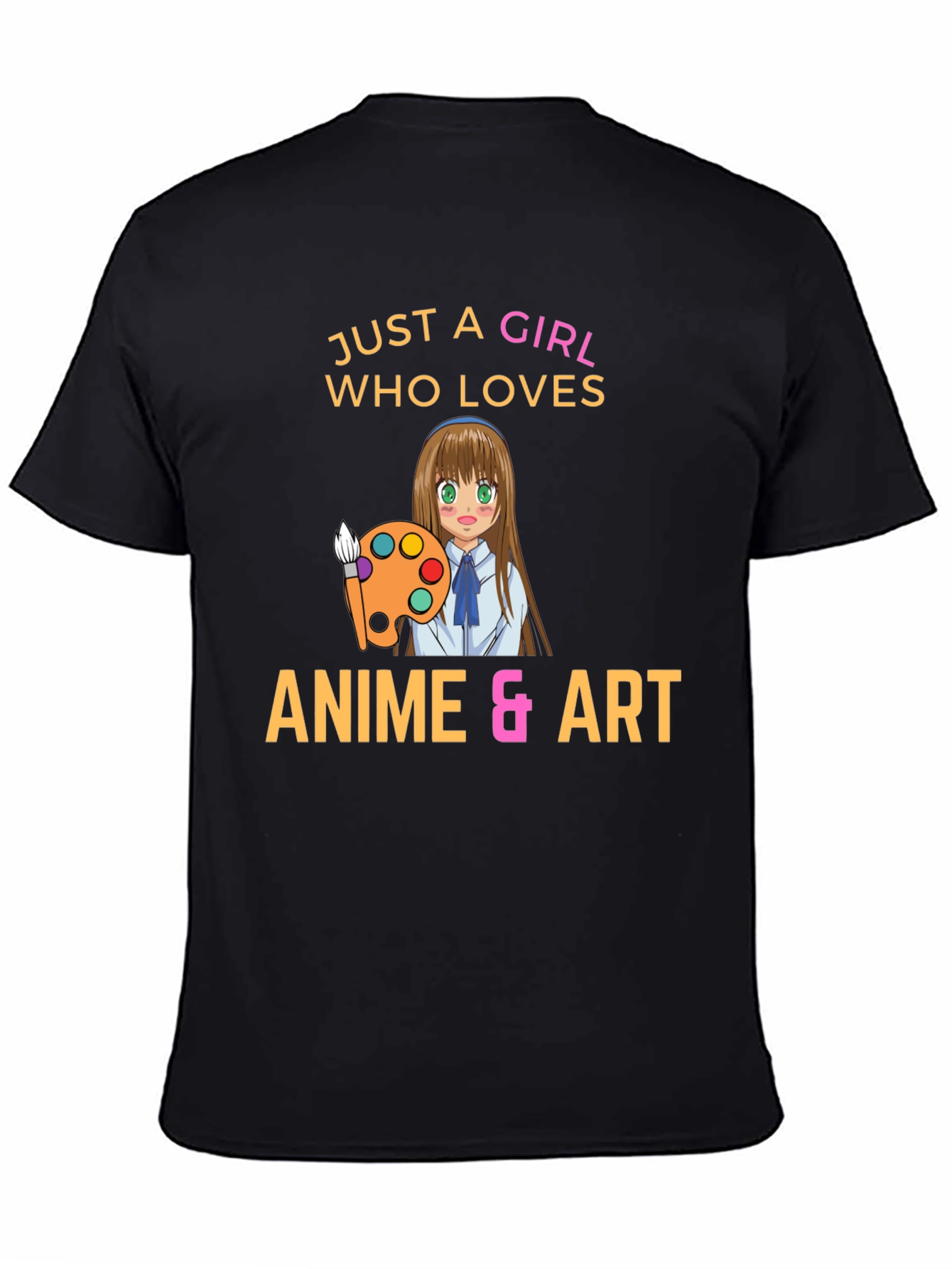 Camiseta Negra Anime & Arte
