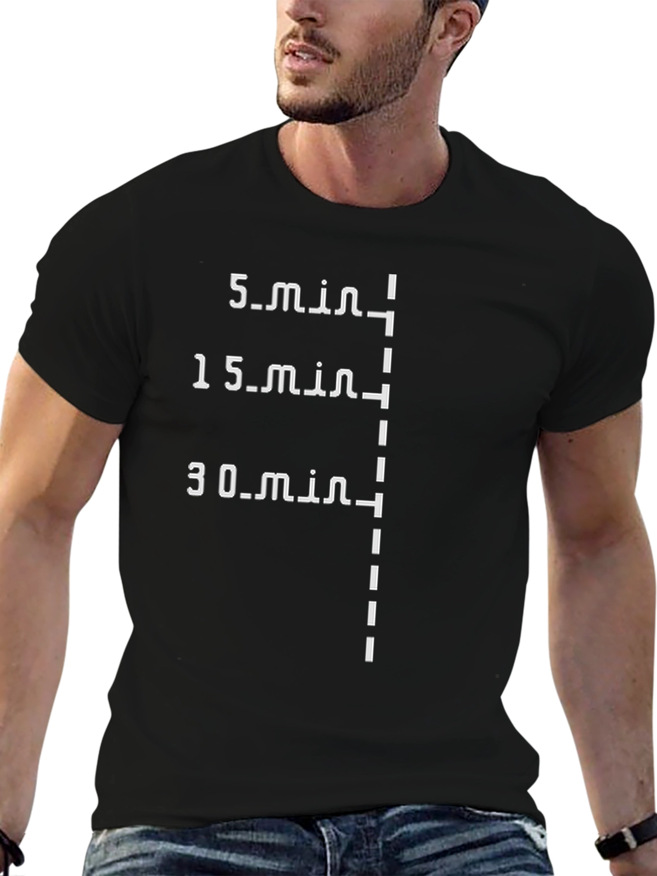 Camiseta Negra Algodón Tiempo de Cocción