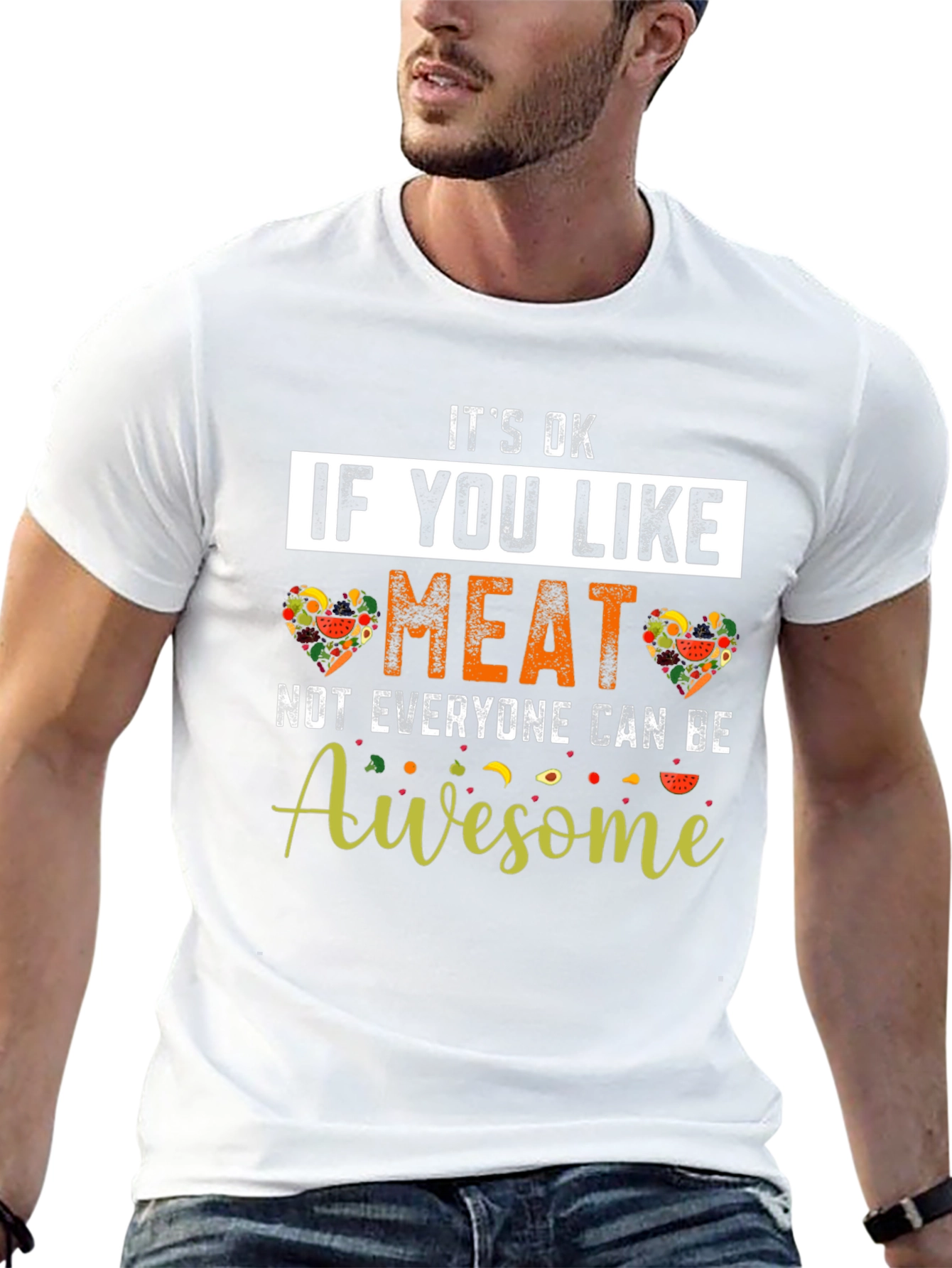 Camiseta Negra Its OK If You Like Meat