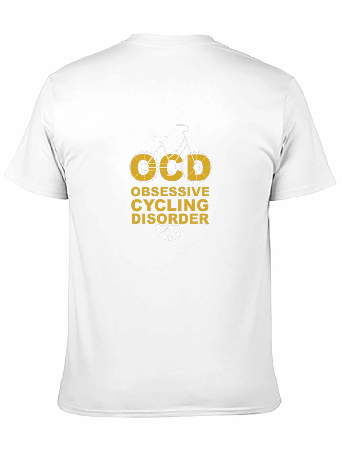 Camiseta Negra Ciclismo OCD: Obsesivo y Divertido