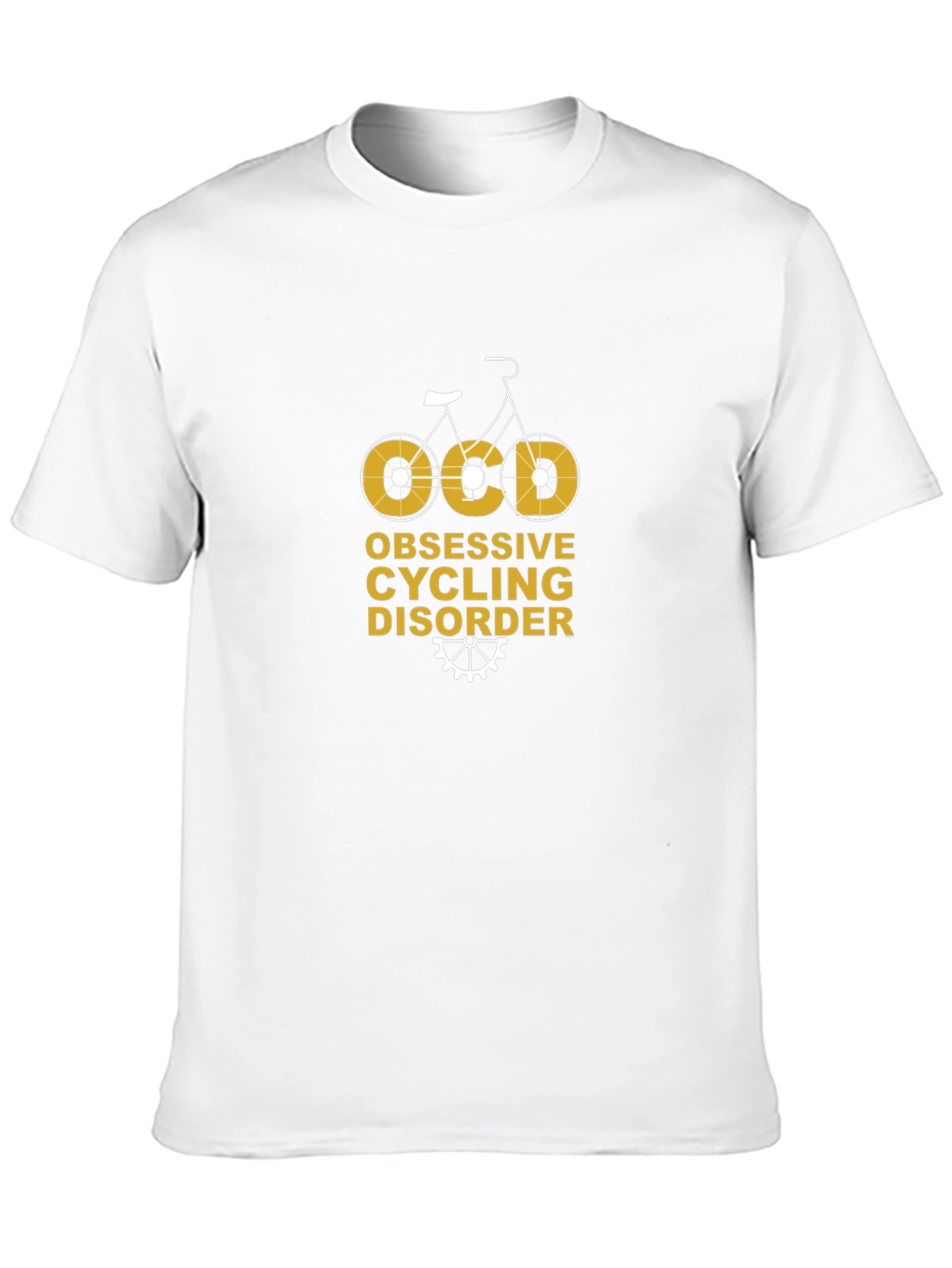 Camiseta Negra Ciclismo OCD: Obsesivo y Divertido