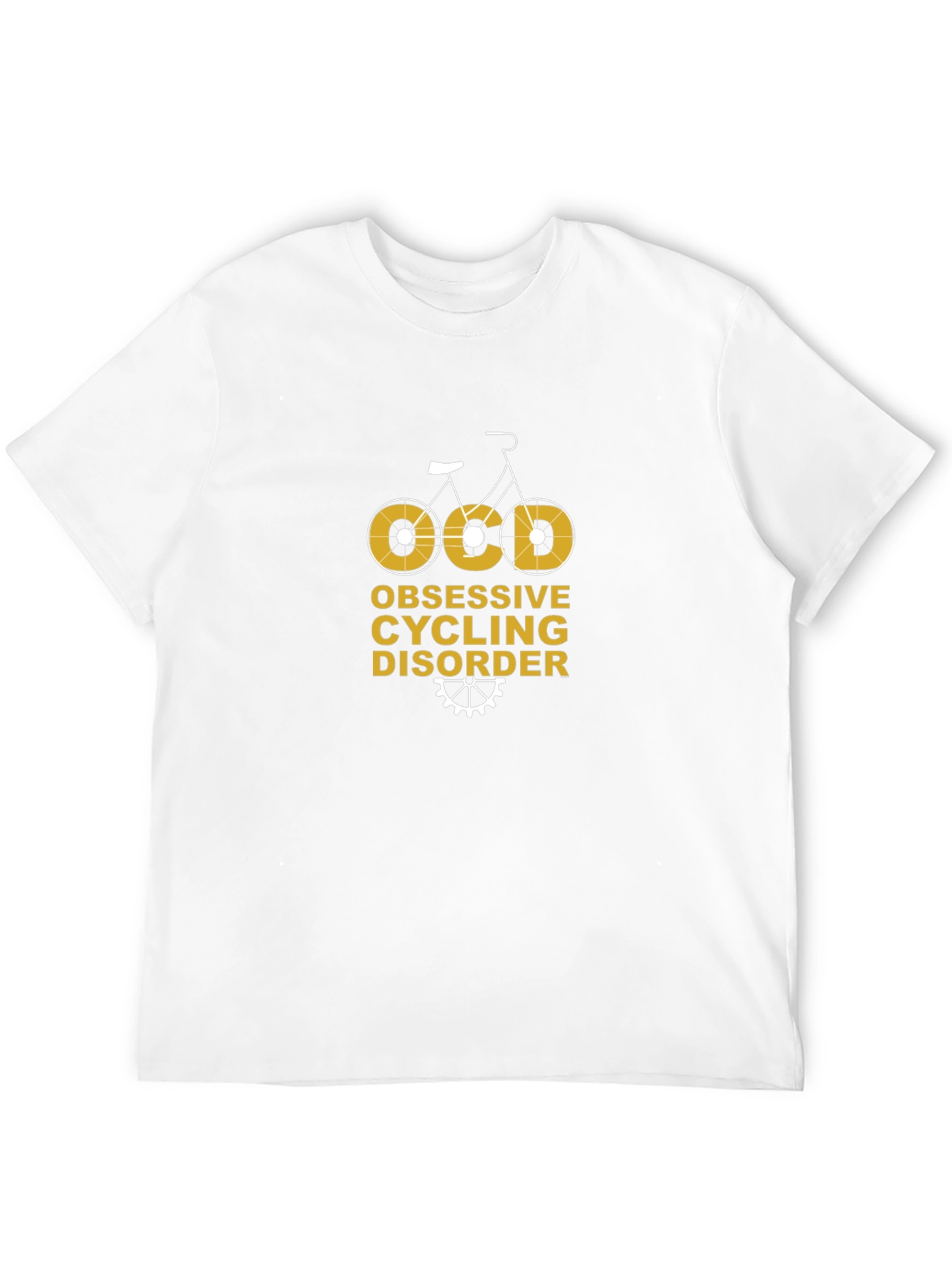 Camiseta Negra Ciclismo OCD: Obsesivo y Divertido