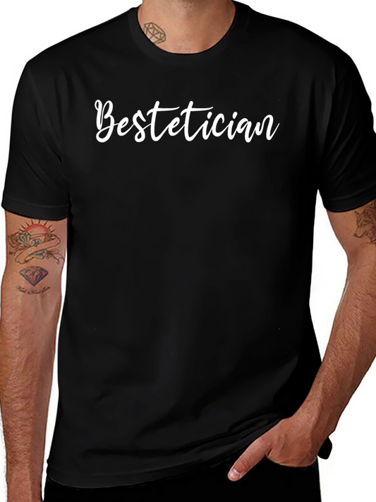 Camiseta Negra Bestetician para Esteticistas