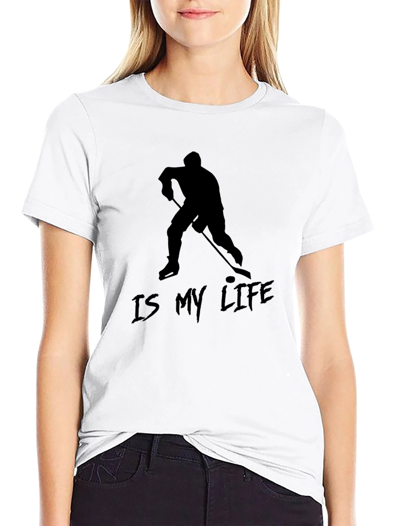 Camiseta Negra Hockey Is My Life