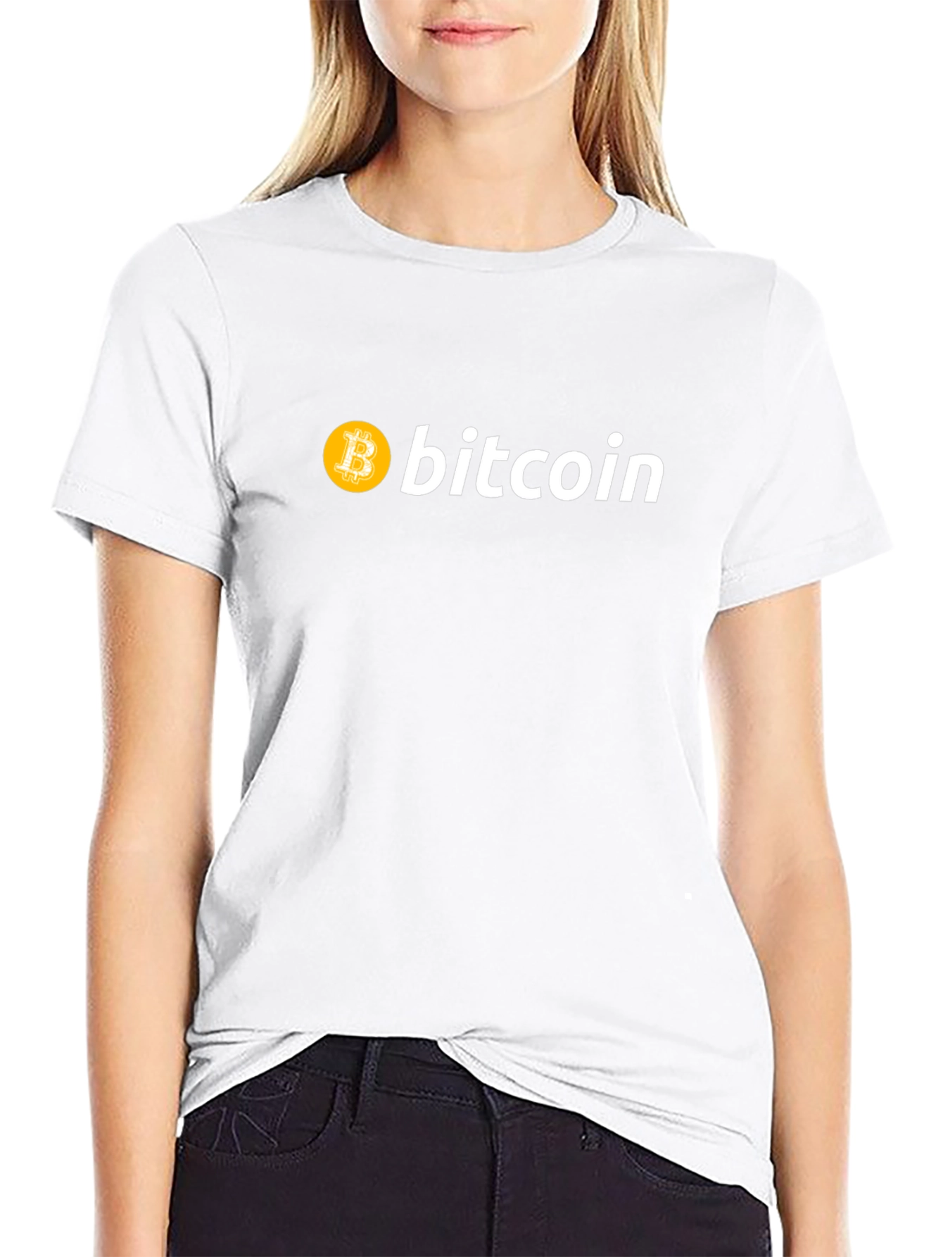 Camiseta Bitcoin Negra - Diseño Moderno