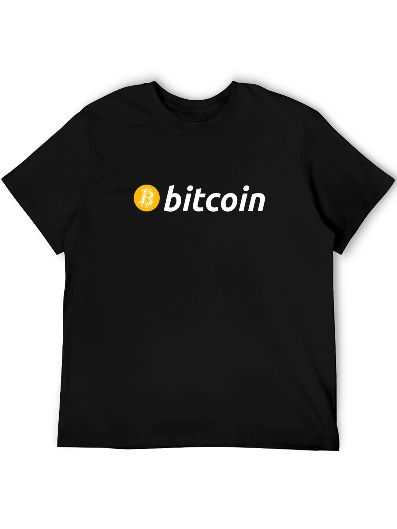 Camiseta Bitcoin Negra - Diseño Moderno