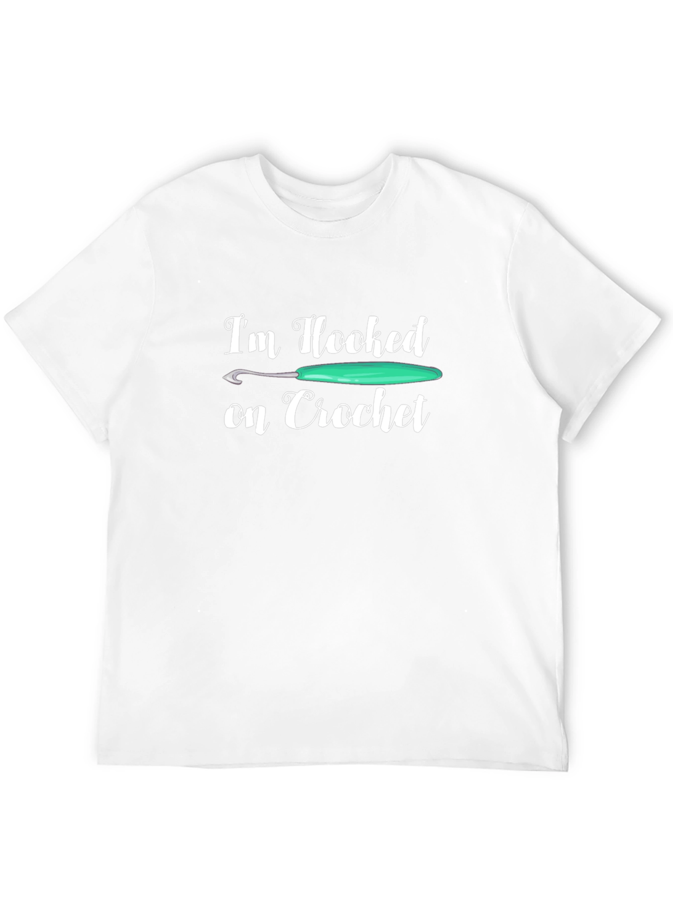 Camiseta Negra de Crochet con Diseño Divertido