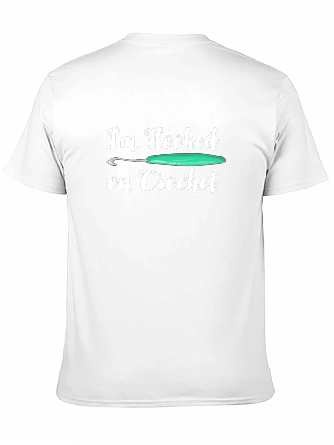 Camiseta Negra de Crochet con Diseño Divertido