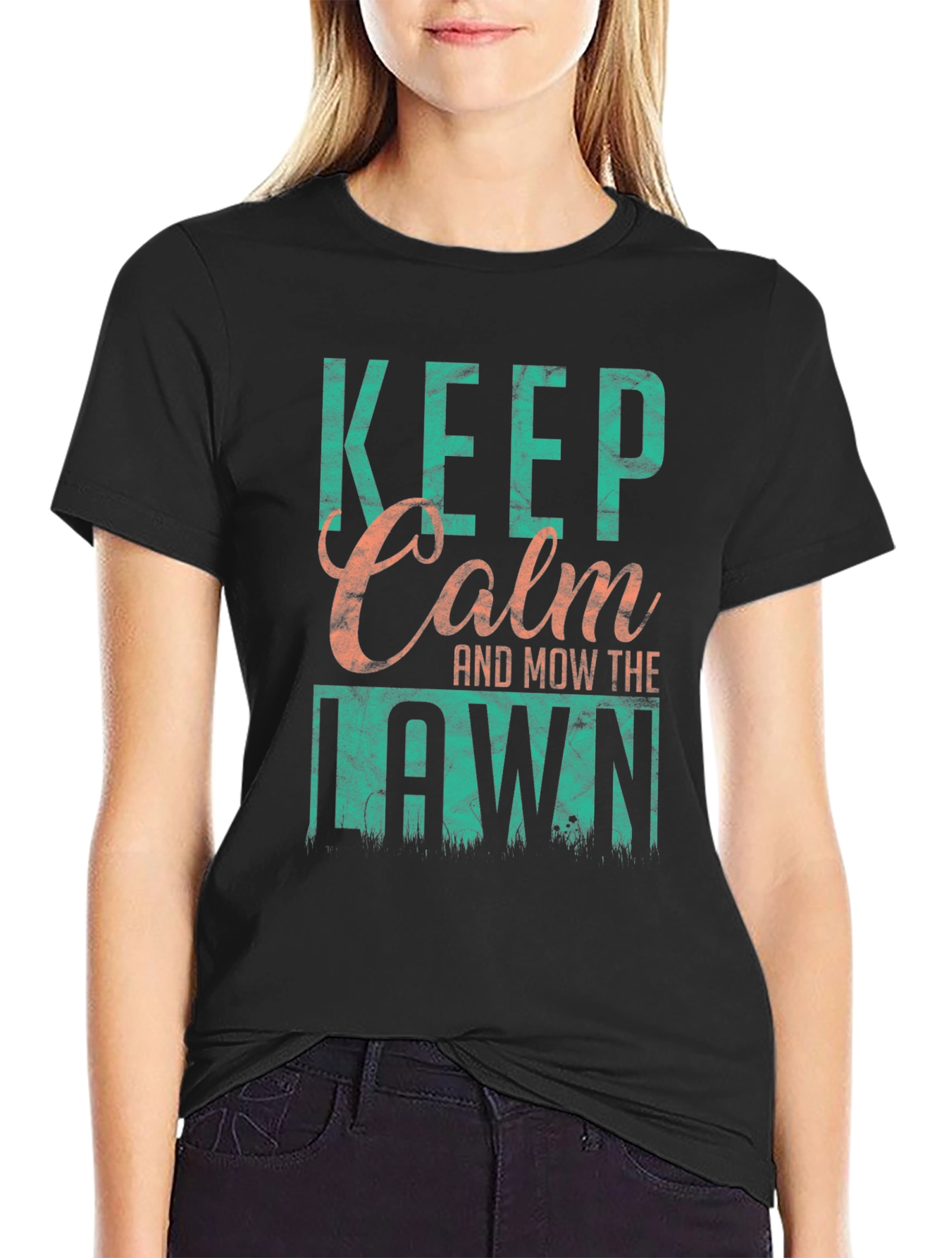 Camiseta Keep Calm and Mow the Lawn para hombre