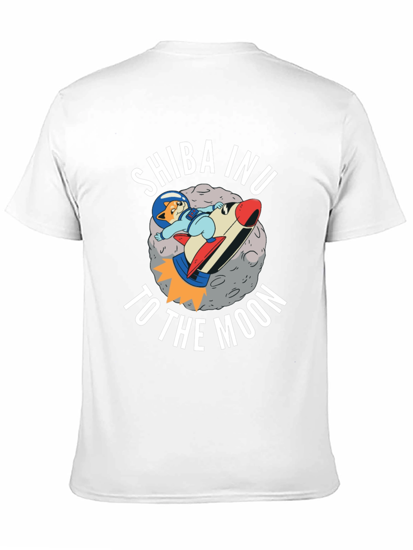 Camiseta Negra Shiba Inu To The Moon