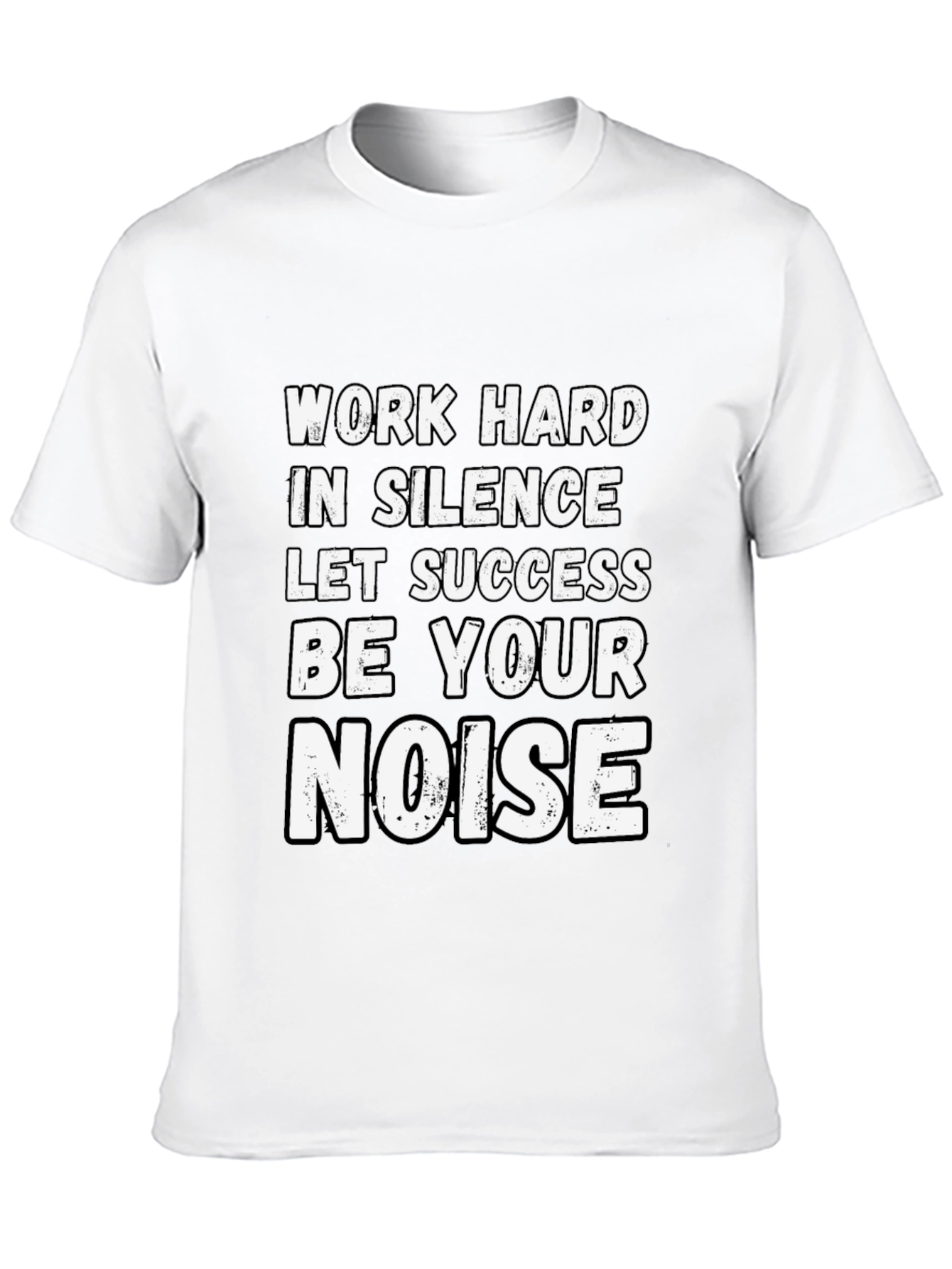 Camiseta Negra Motivacional: Éxito Silencioso