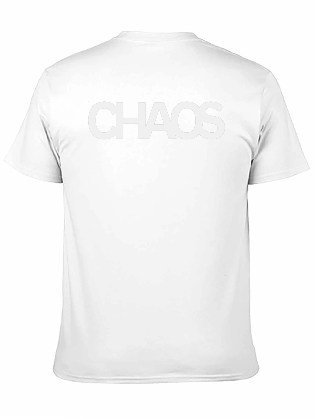 Camiseta Negra Chaos para Hombre - Estilo Casual