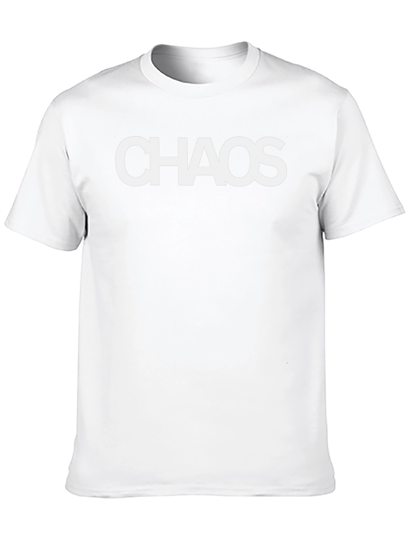 Camiseta Negra Chaos para Hombre - Estilo Casual