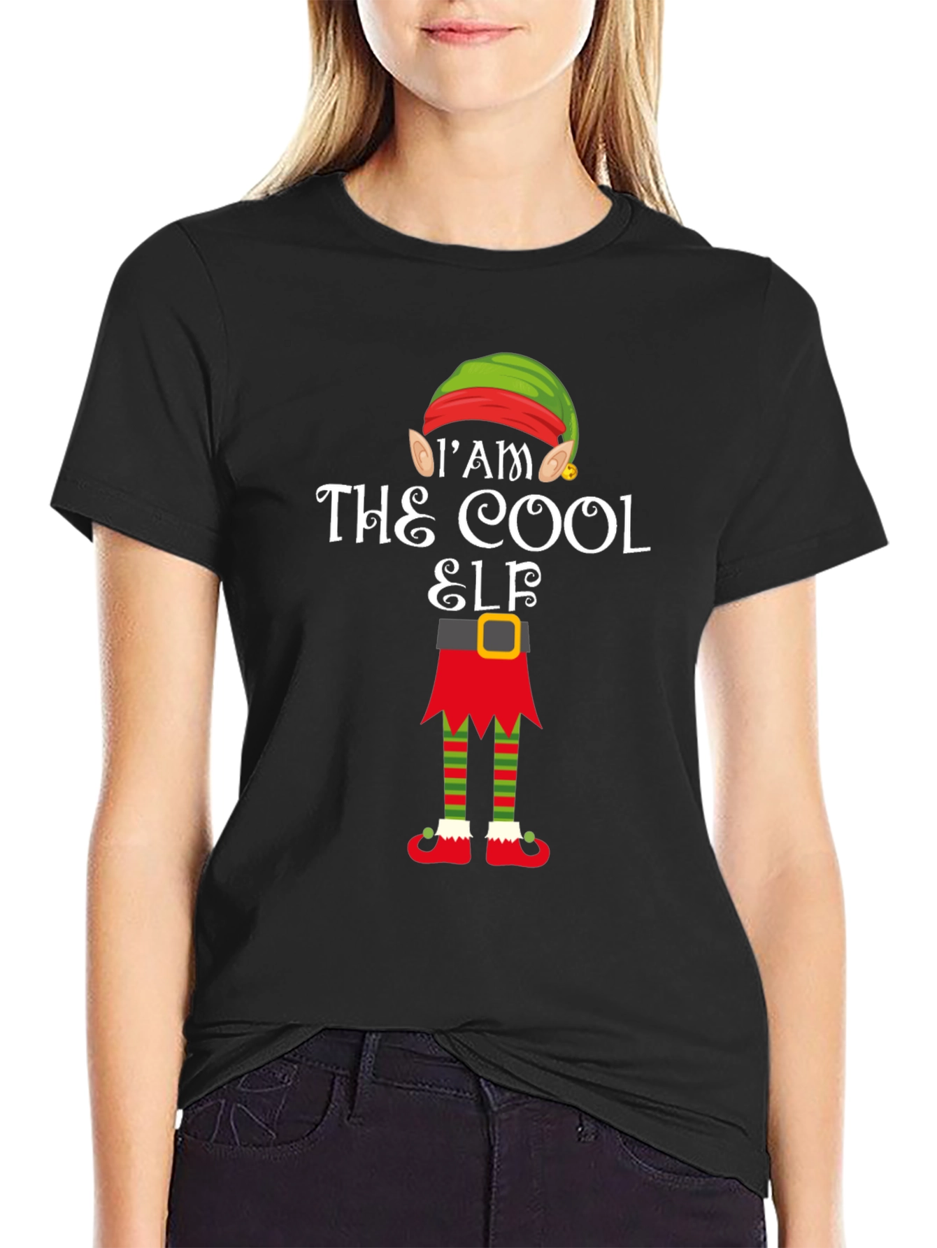 Camiseta Navideña The Cool Elf para Hombre