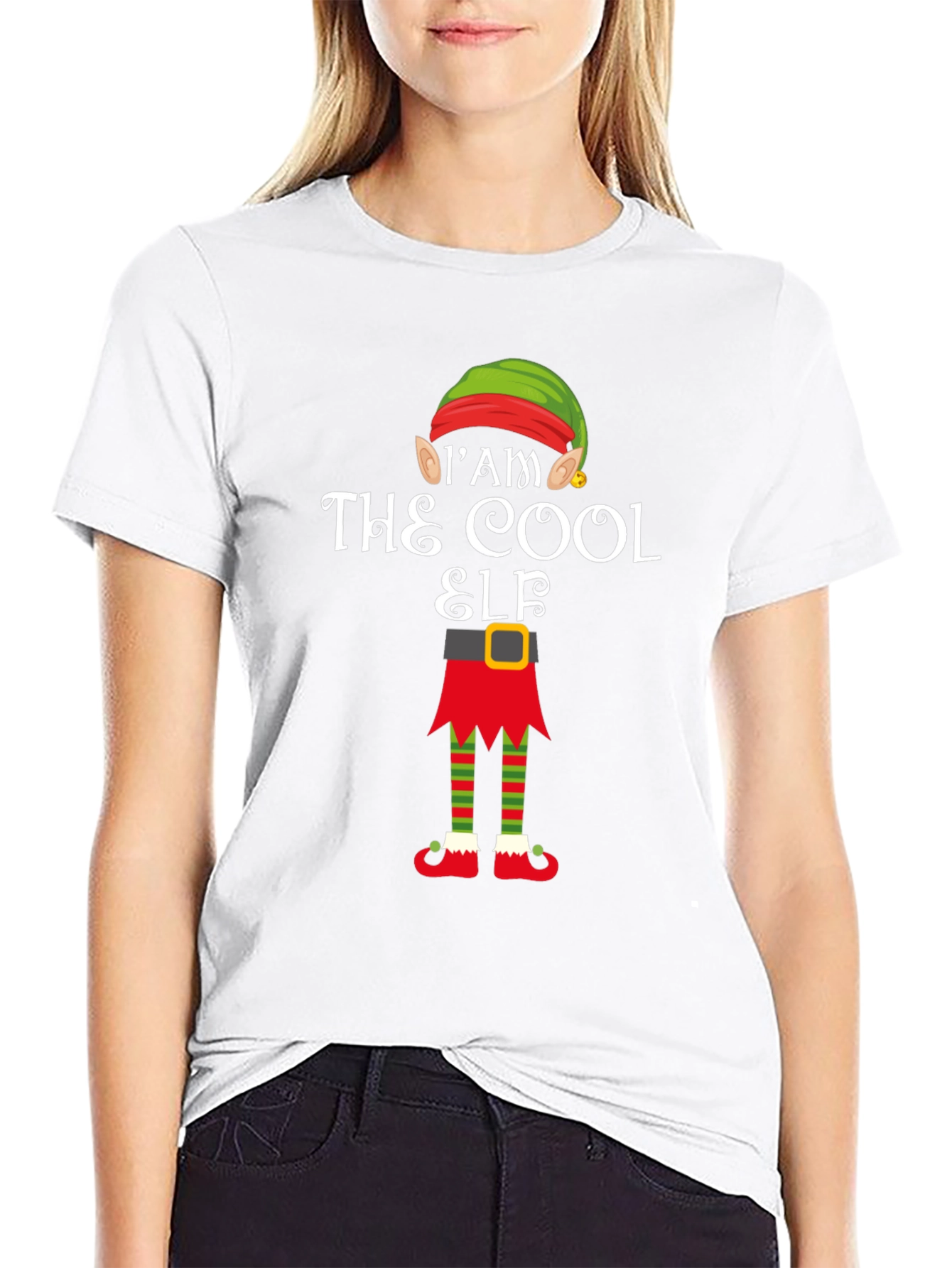Camiseta Navideña The Cool Elf para Hombre
